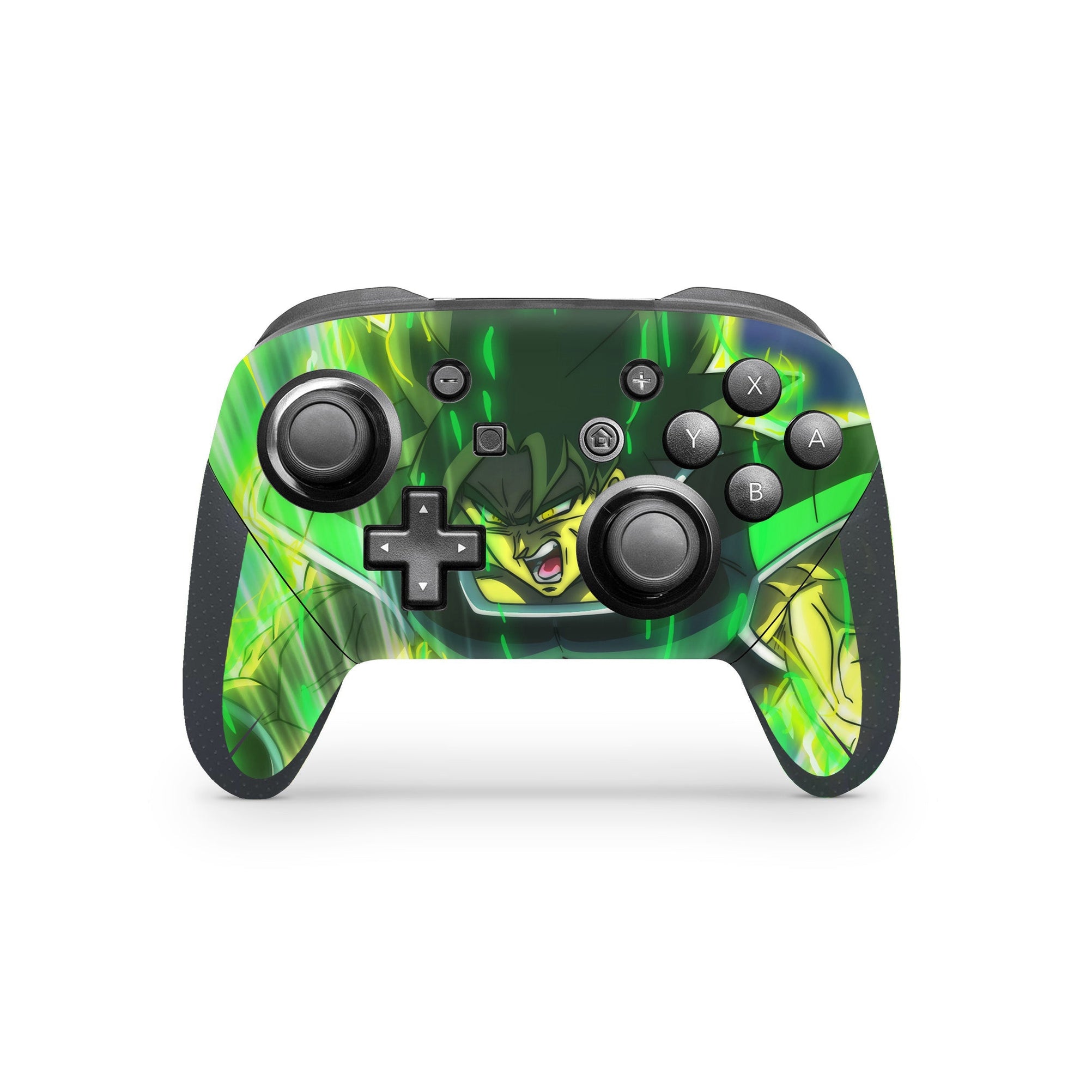 A video game skin featuring a Legendary Warrior of Power 2 design for the Nintendo Switch Pro Controller.