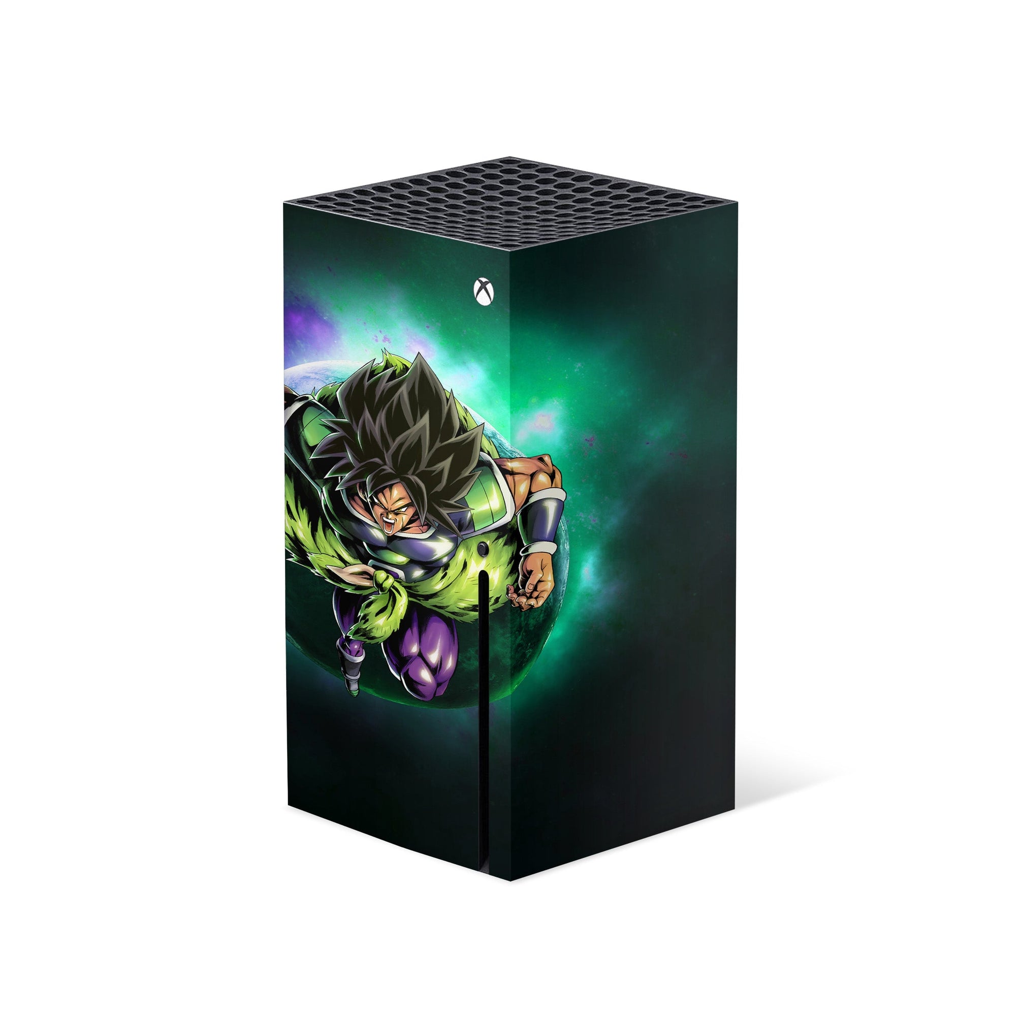 A video game skin featuring a Legendary Warrior of Power 3 design for the Xbox Series X.