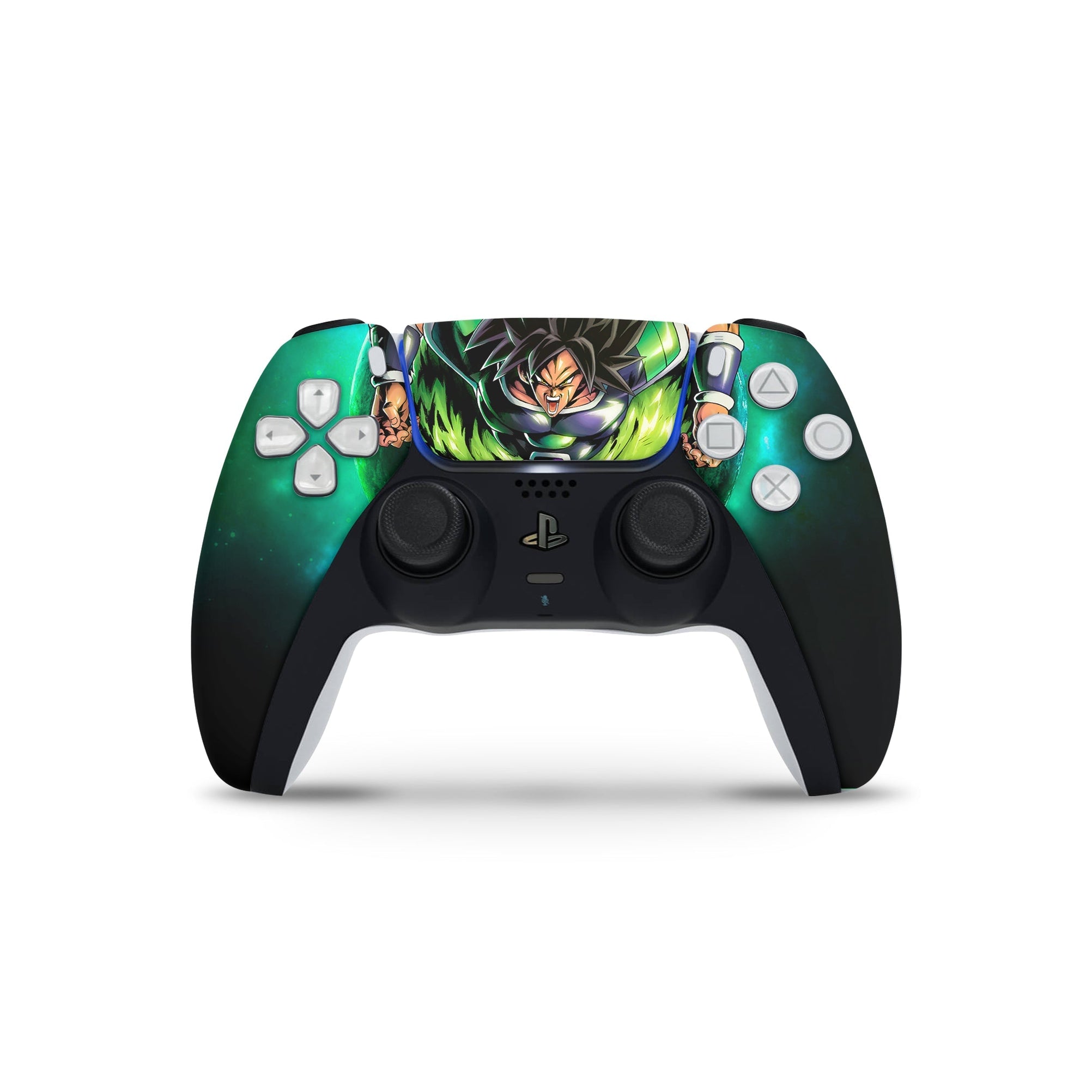 A video game skin featuring a Legendary Warrior of Power 3 design for the PS5 Controller.