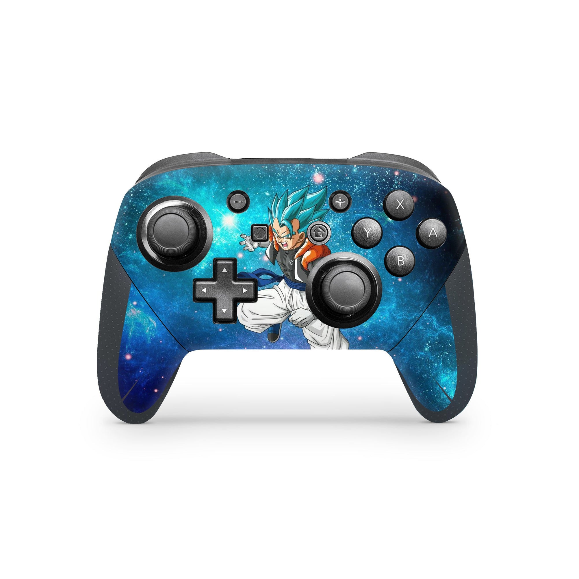 A video game skin featuring a Fusion Warrior 1 design for the Nintendo Switch Pro Controller.