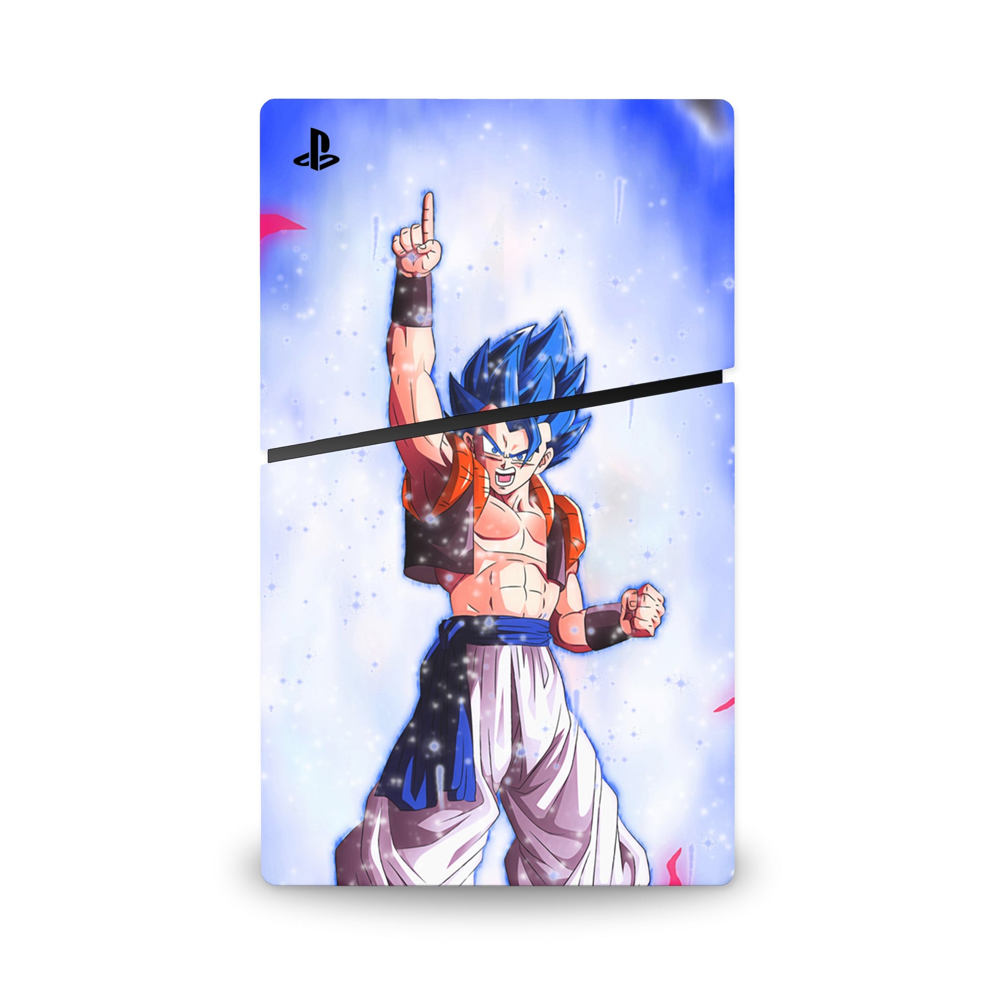 A video game skin featuring a Fusion Warrior 5 design for the PS5 Slim Digital.