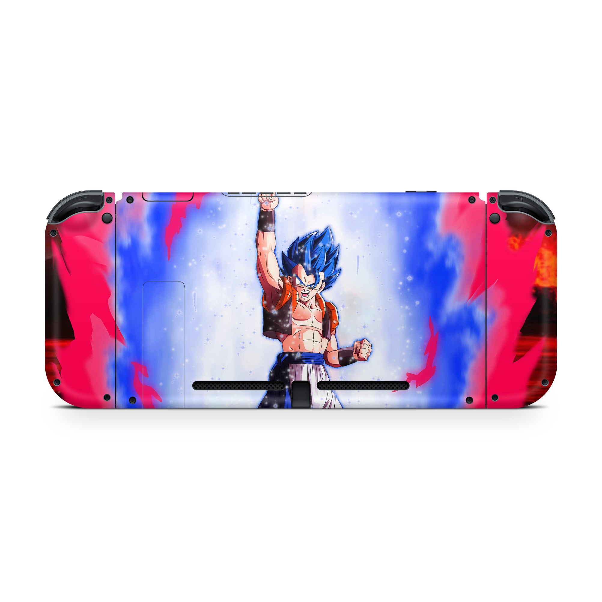 A video game skin featuring a Fusion Warrior 5 design for the Nintendo Switch.