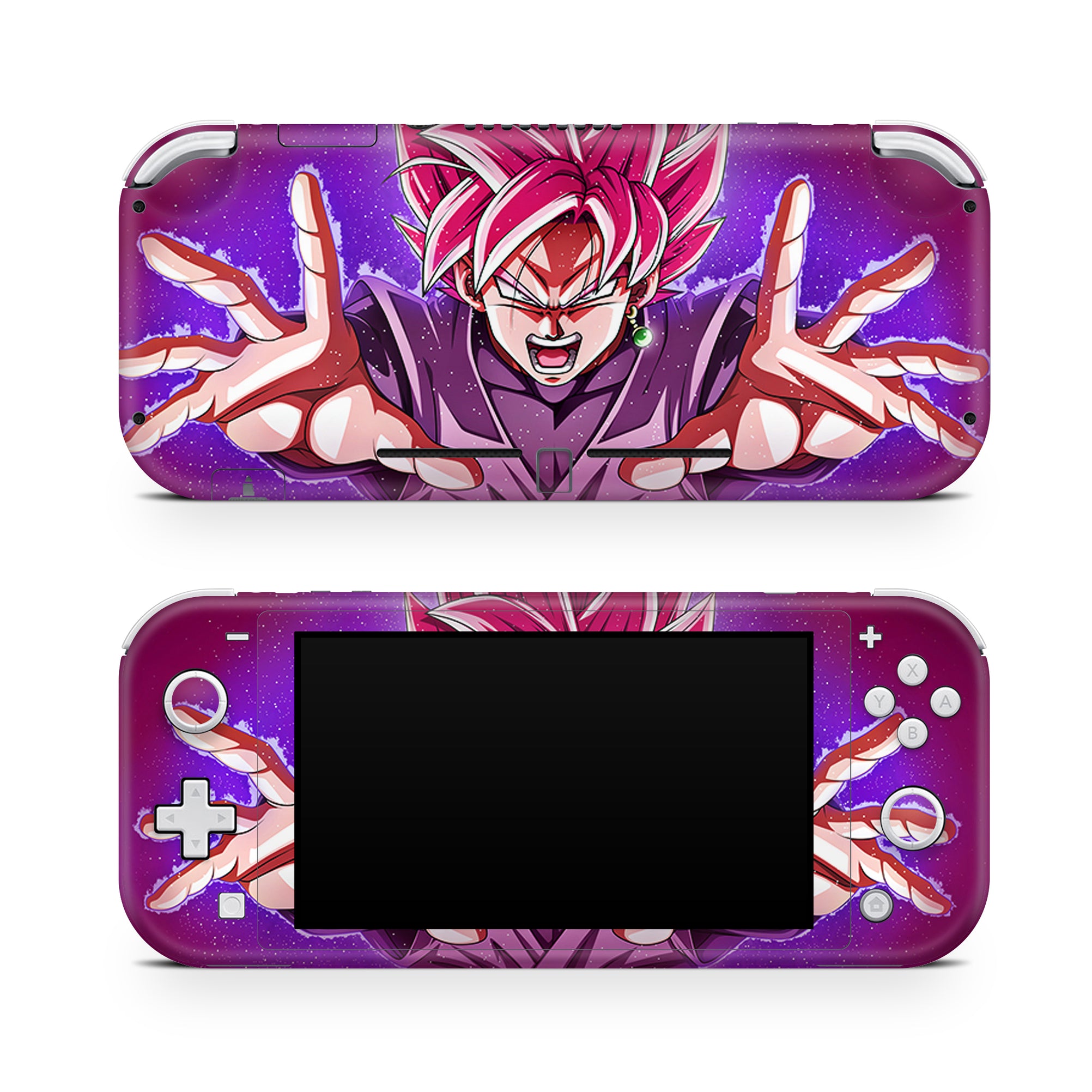 A video game skin featuring a Primordial Warrior Protector 1 design for the Nintendo Switch Lite.