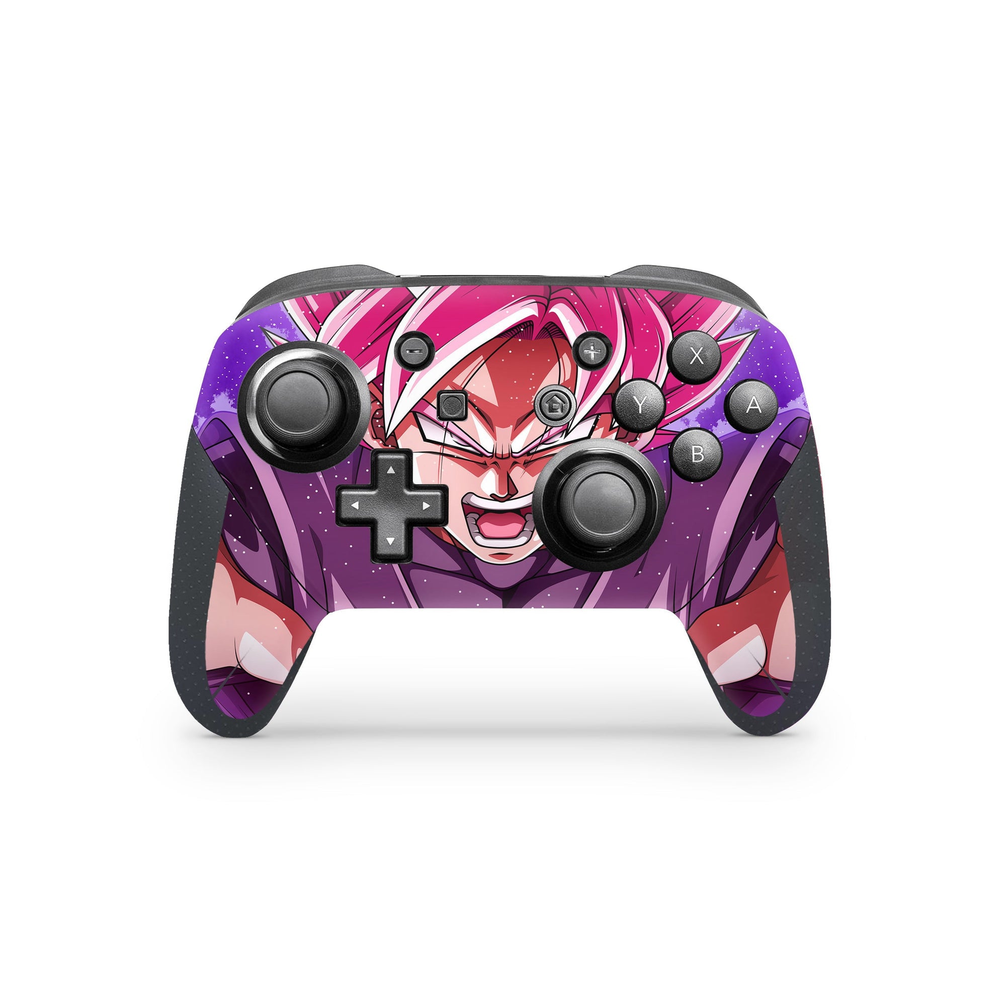 A video game skin featuring a Primordial Warrior Protector 1 design for the Nintendo Switch Pro Controller.