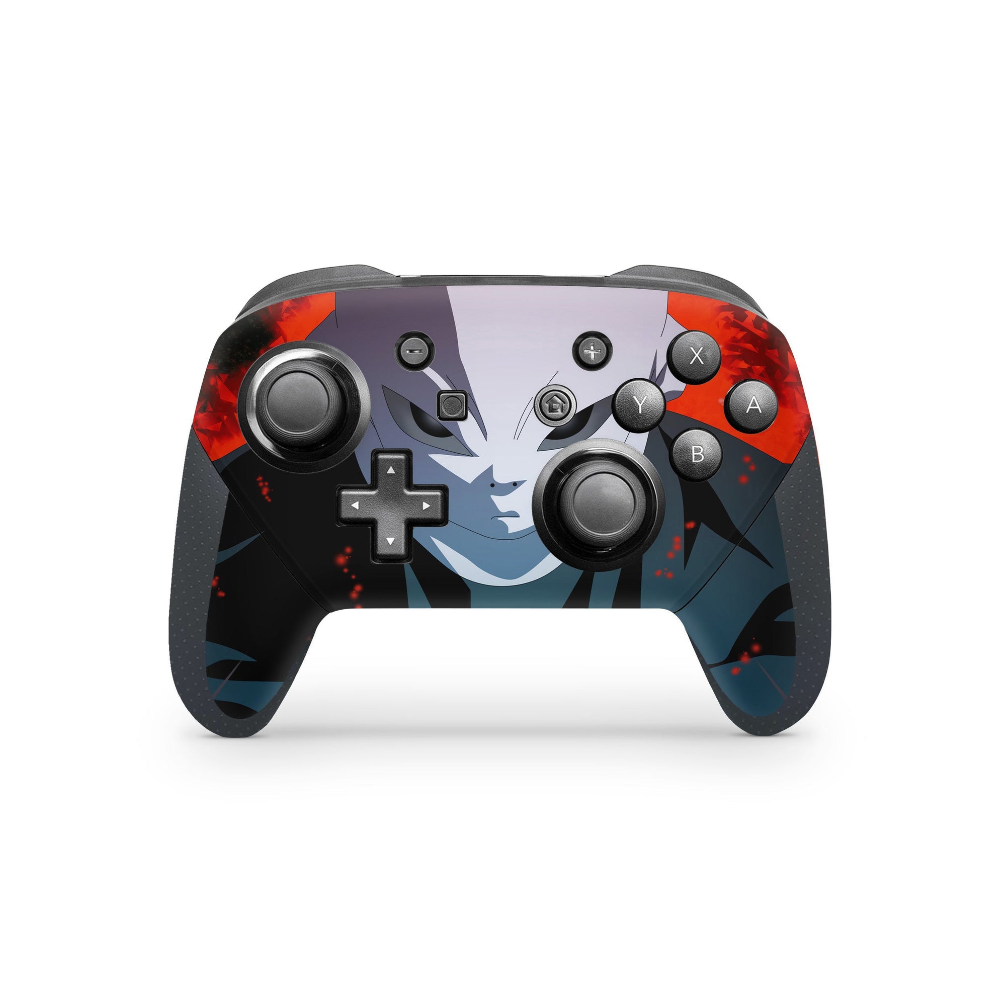 A video game skin featuring a Pride Trooper 1 design for the Nintendo Switch Pro Controller.