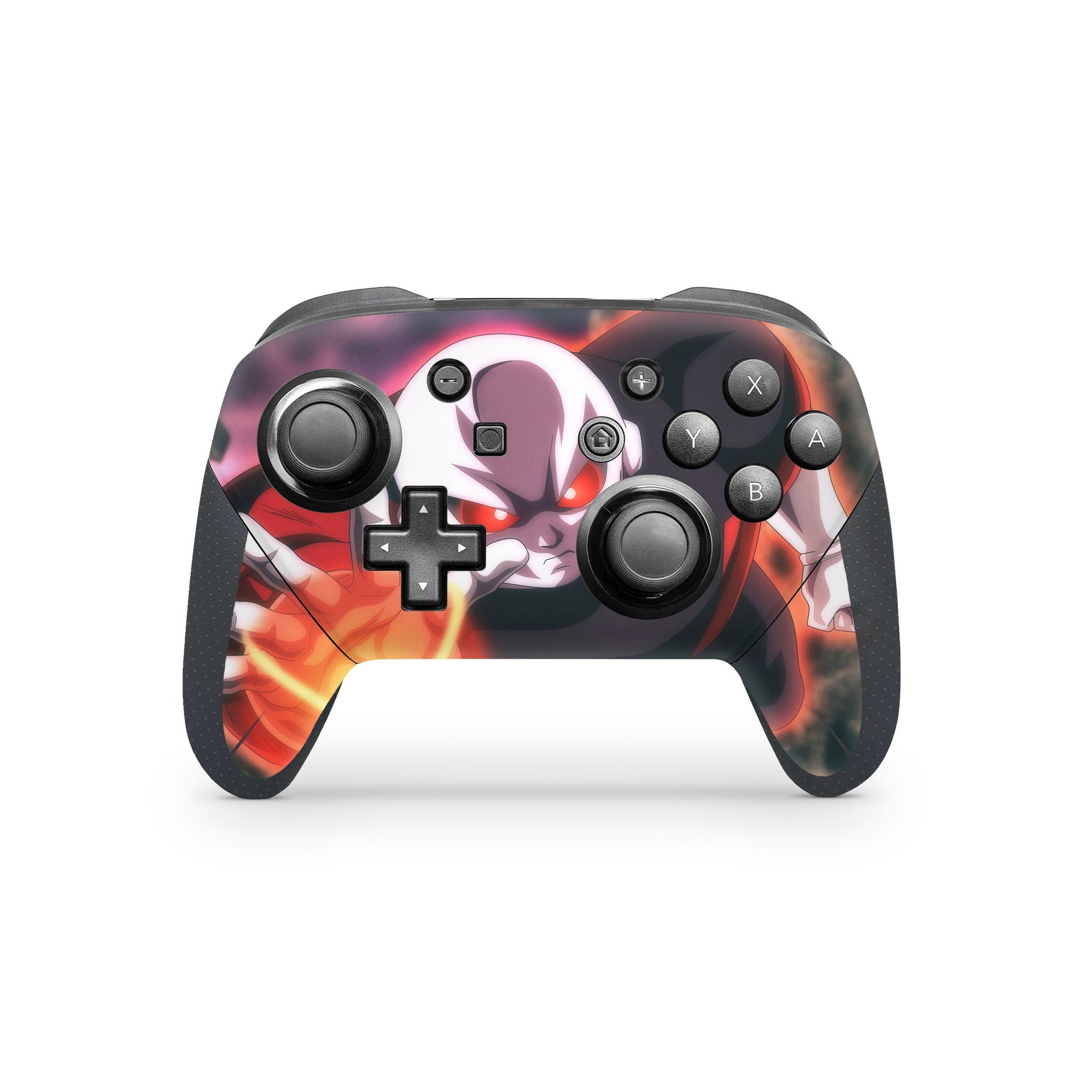 A video game skin featuring a Pride Trooper 2 design for the Nintendo Switch Pro Controller.