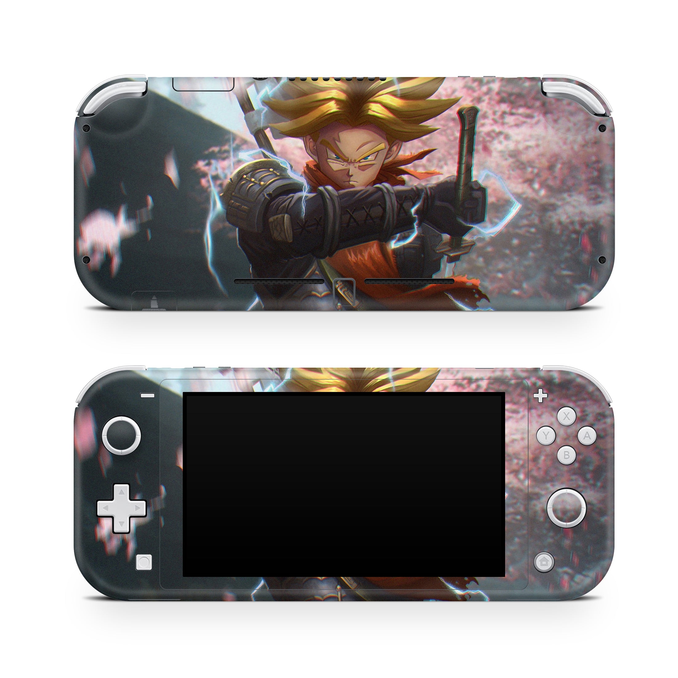 A video game skin featuring a Time Traveler 2 design for the Nintendo Switch Lite.