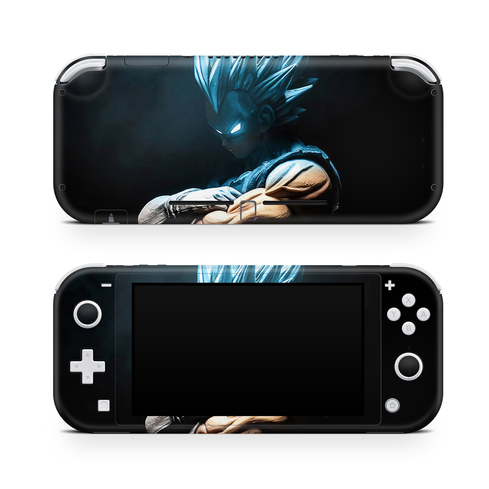 A video game skin featuring a Warrior Prince 2 design for the Nintendo Switch Lite.