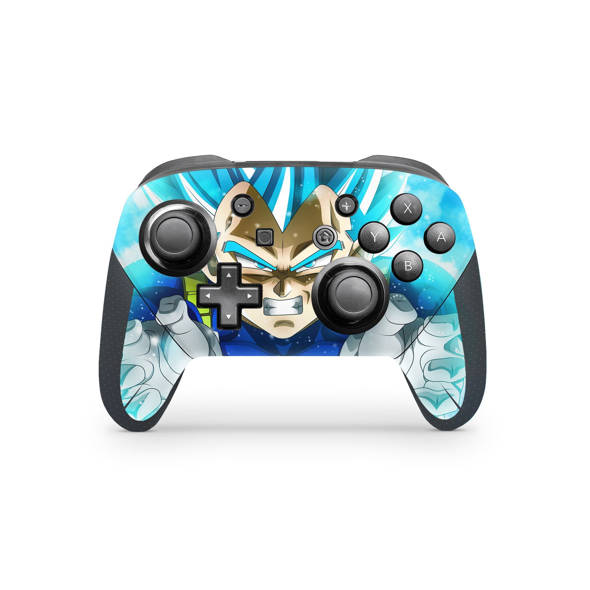 A video game skin featuring a Warrior Prince 3 design for the Nintendo Switch Pro Controller.