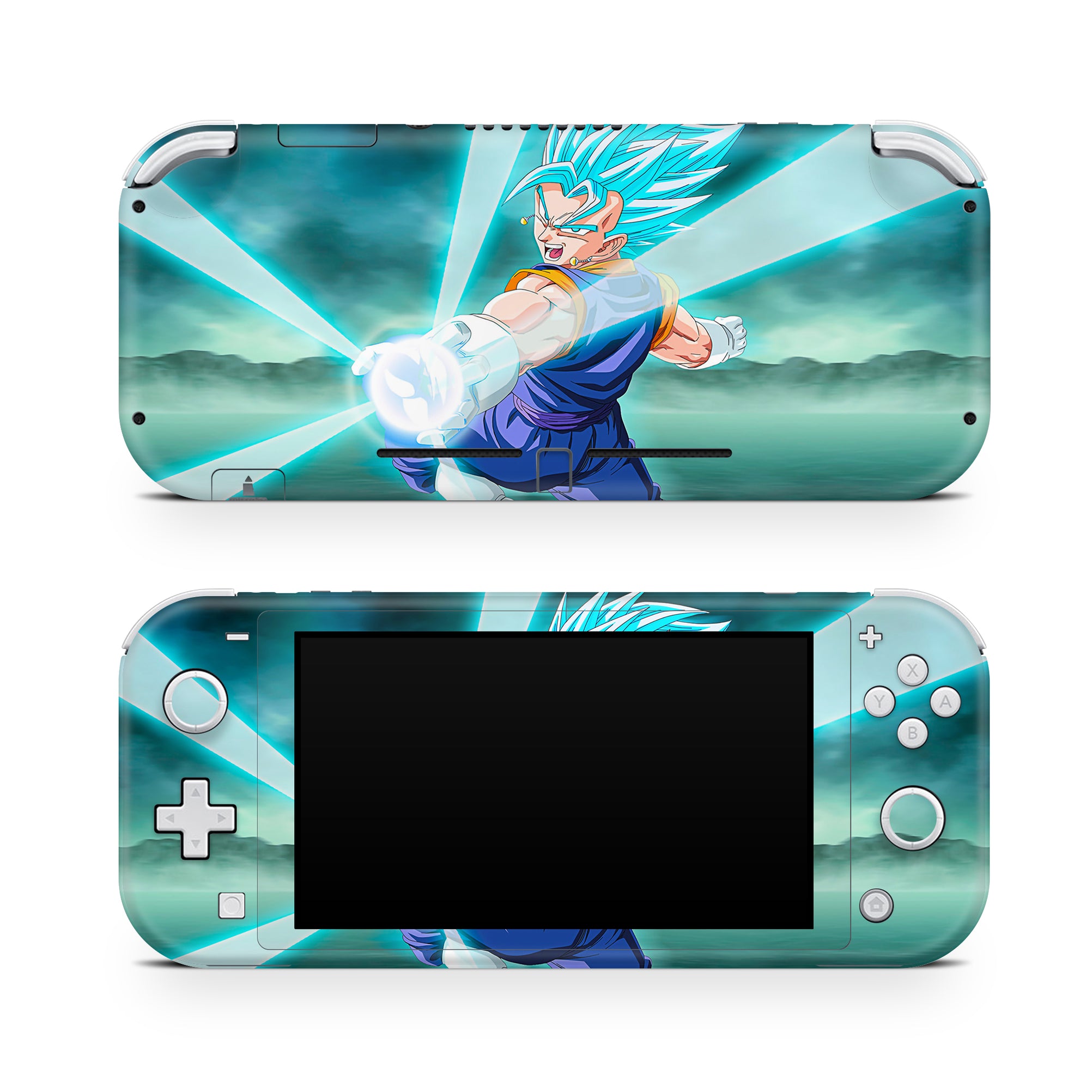 A video game skin featuring a Immortal Synergy 1 design for the Nintendo Switch Lite.