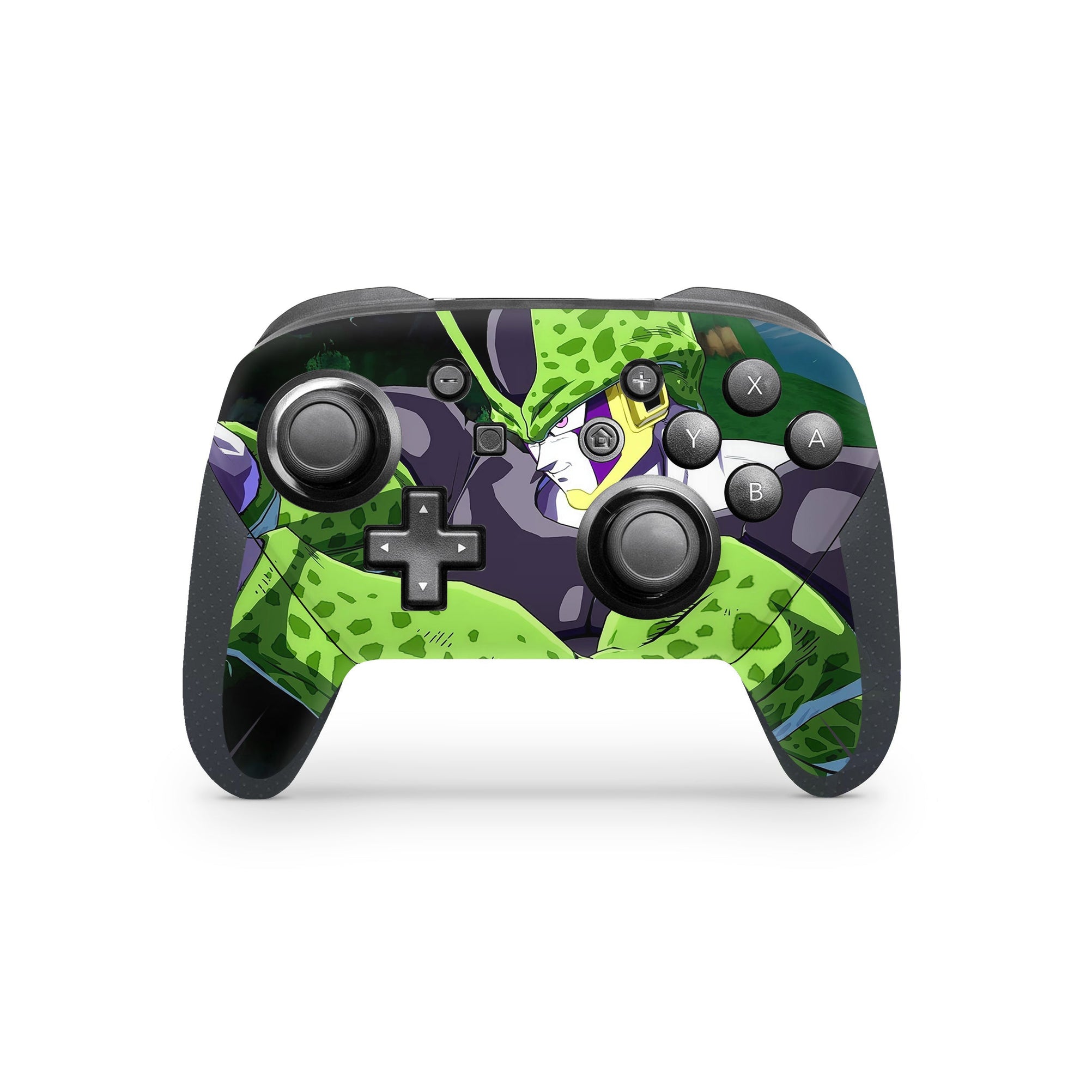 A video game skin featuring a Perfect Android 3 design for the Nintendo Switch Pro Controller.