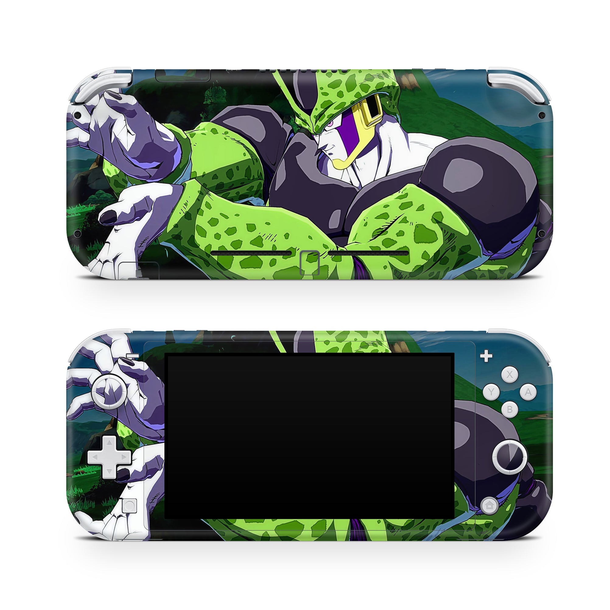 A video game skin featuring a Perfect Android 3 design for the Nintendo Switch Lite.