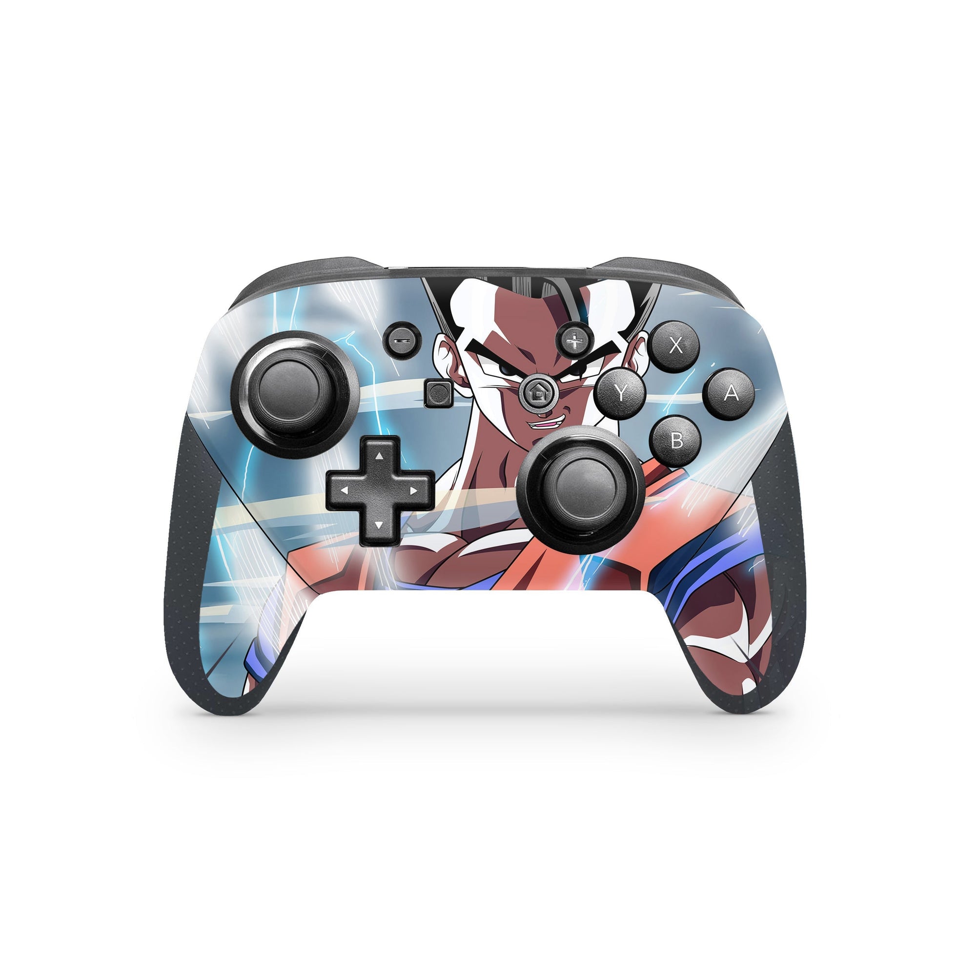 A video game skin featuring a Primordial Warrior Scholar 2 design for the Nintendo Switch Pro Controller.