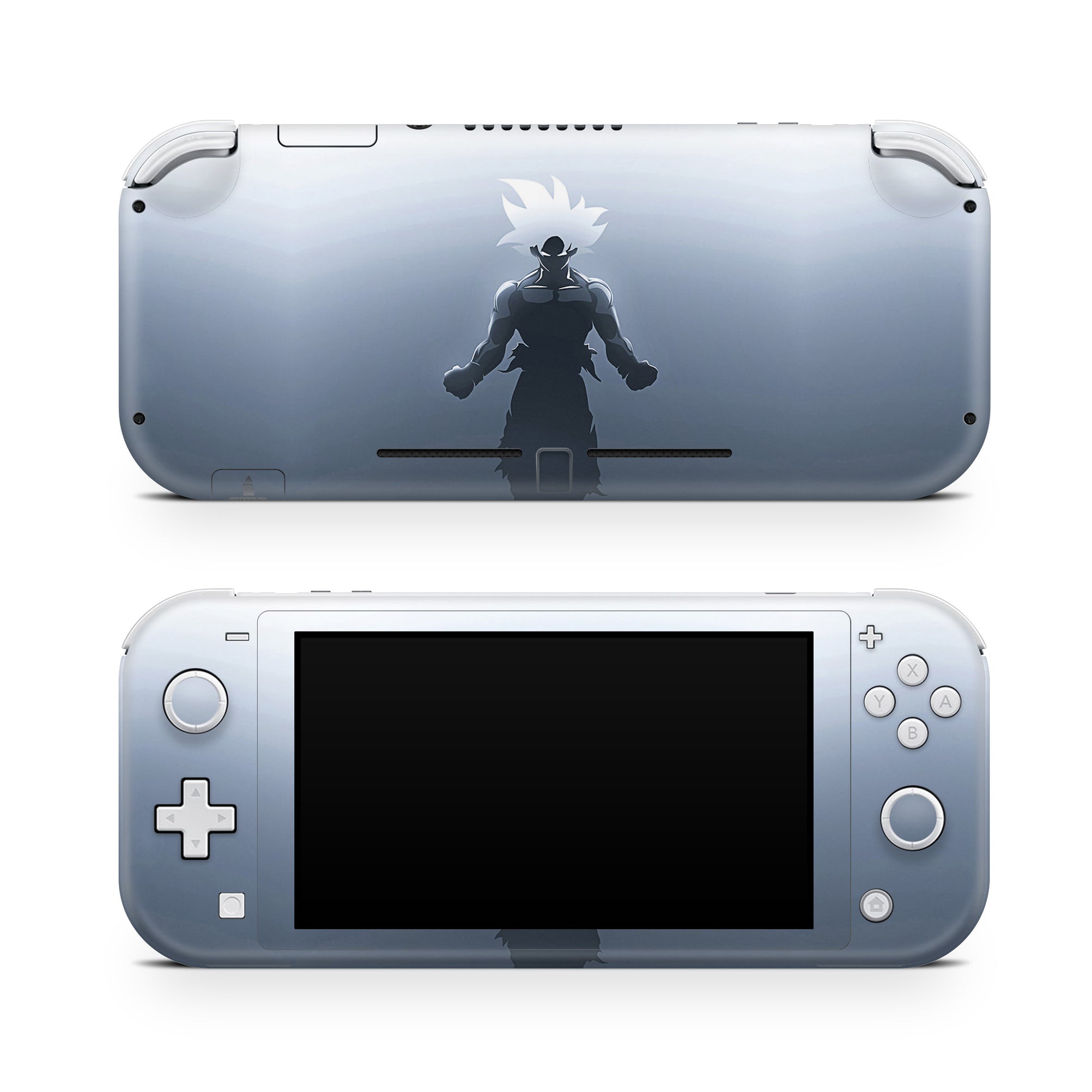 A video game skin featuring a Earth's Savior 5 design for the Nintendo Switch Lite.