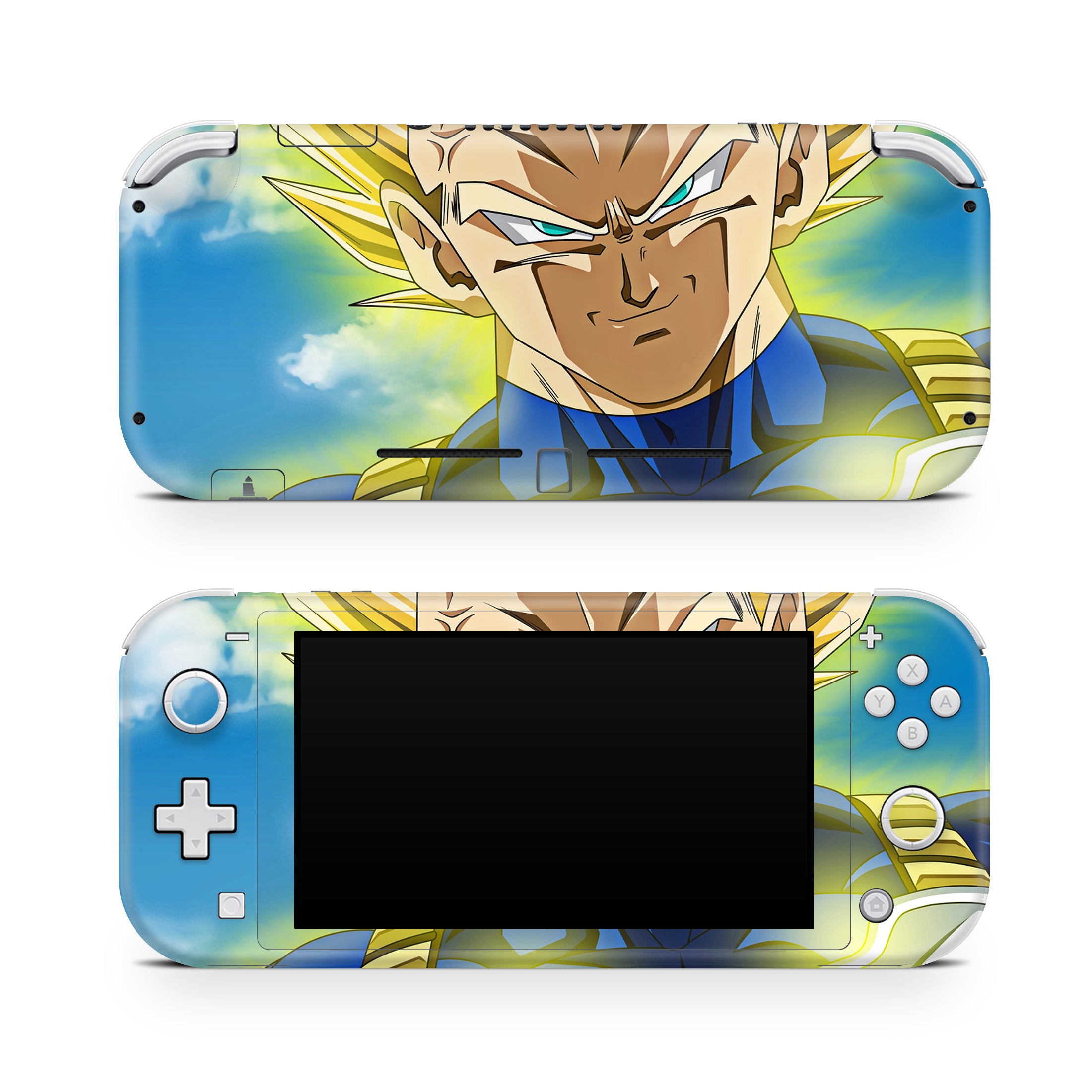 A video game skin featuring a Warrior Prince 4 design for the Nintendo Switch Lite.