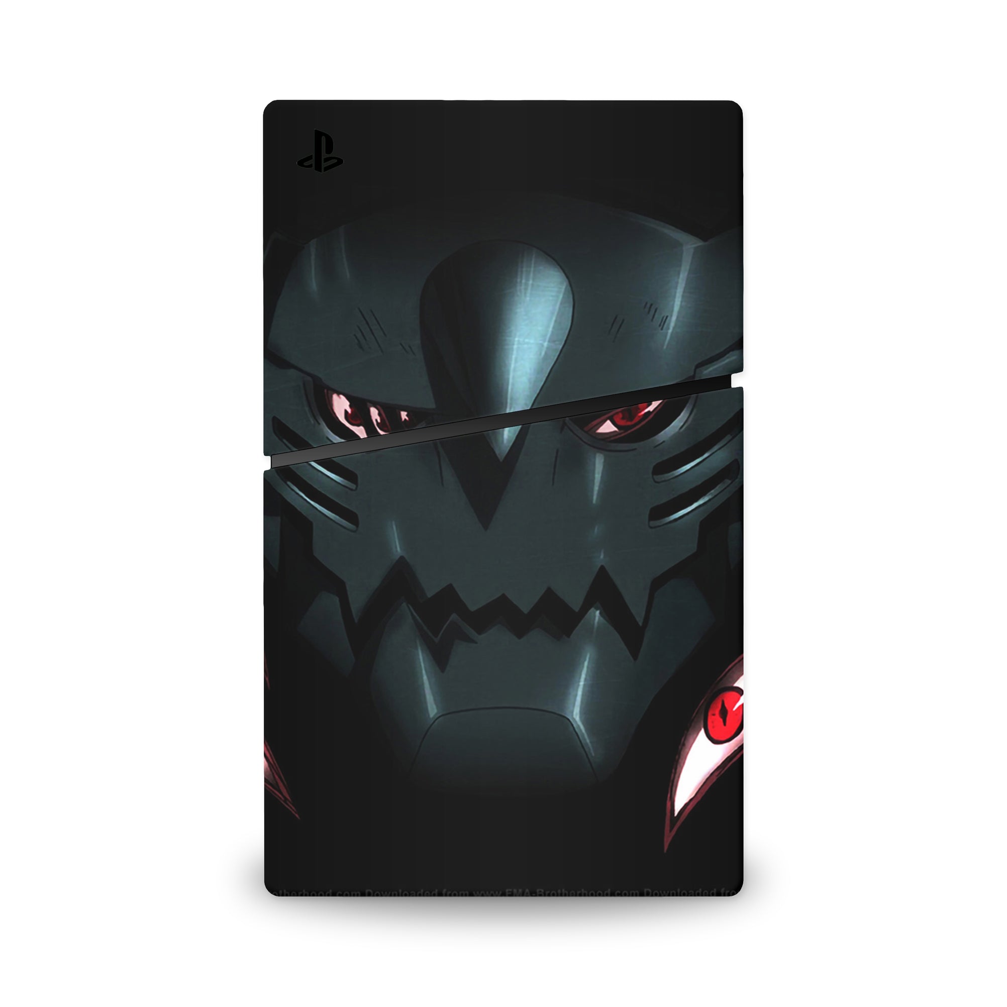 A video game skin featuring a Armored Alchemist 1 design for the PS5 Slim.