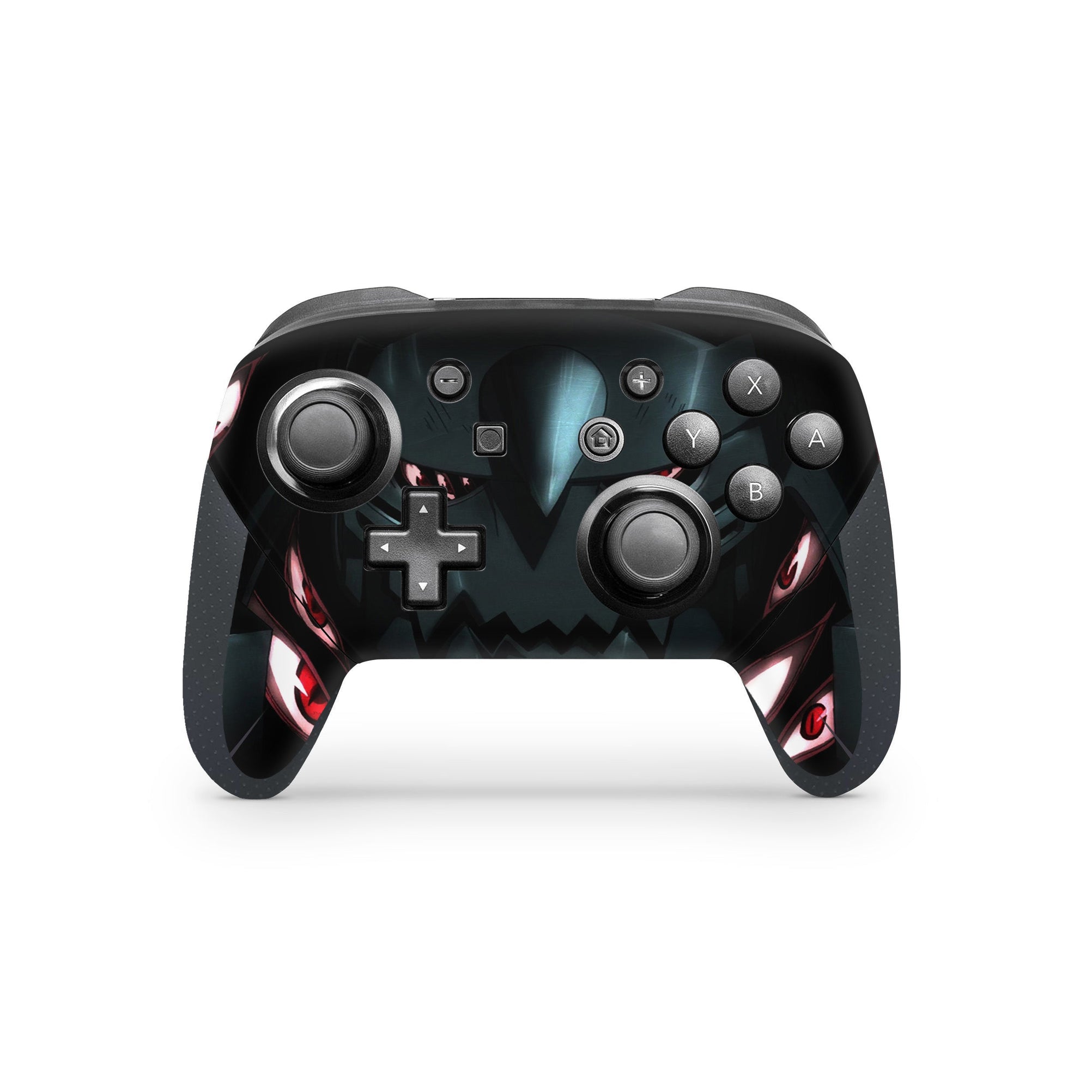 A video game skin featuring a Armored Alchemist 1 design for the Nintendo Switch Pro Controller.