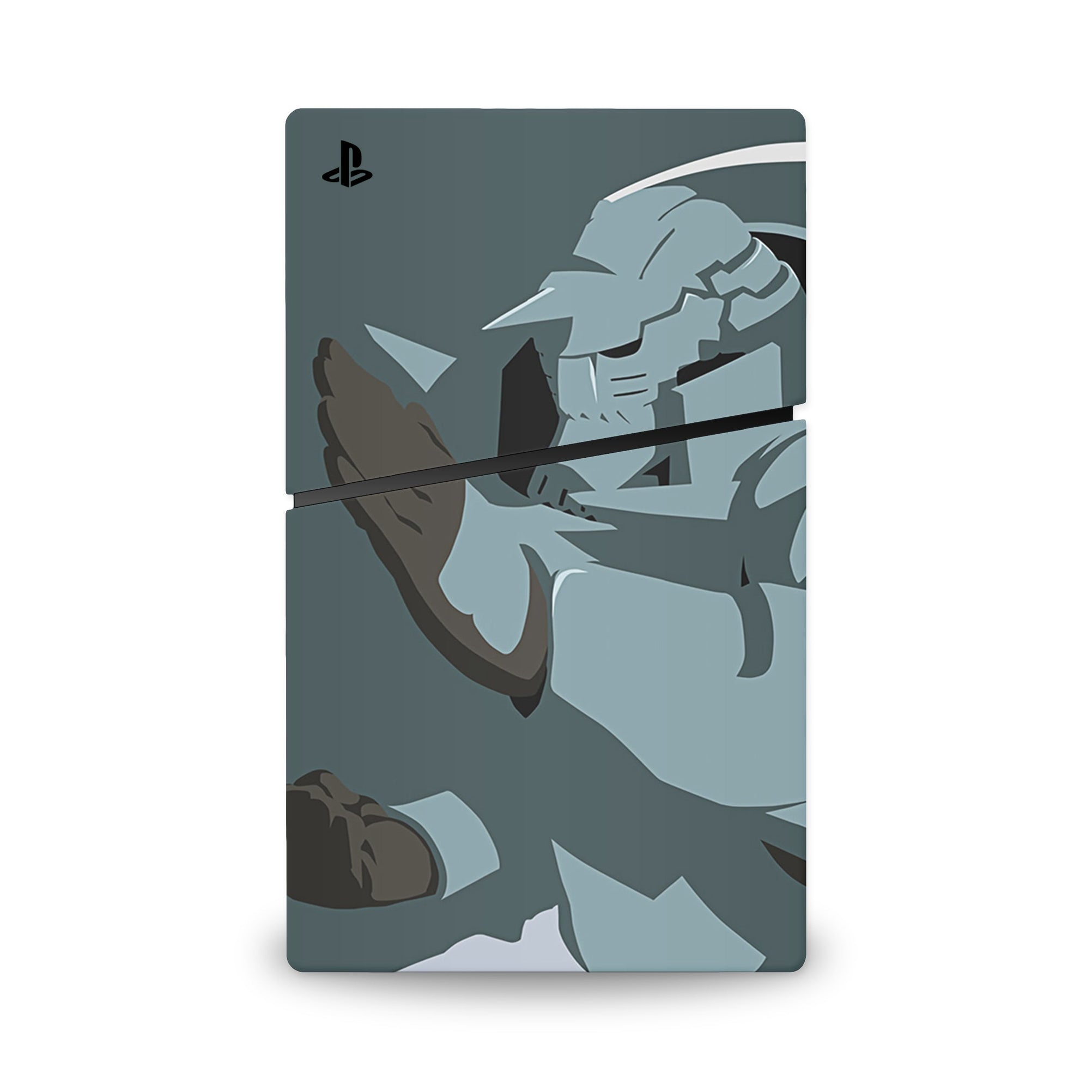 A video game skin featuring a Armored Alchemist 2 design for the PS5 Slim Digital.