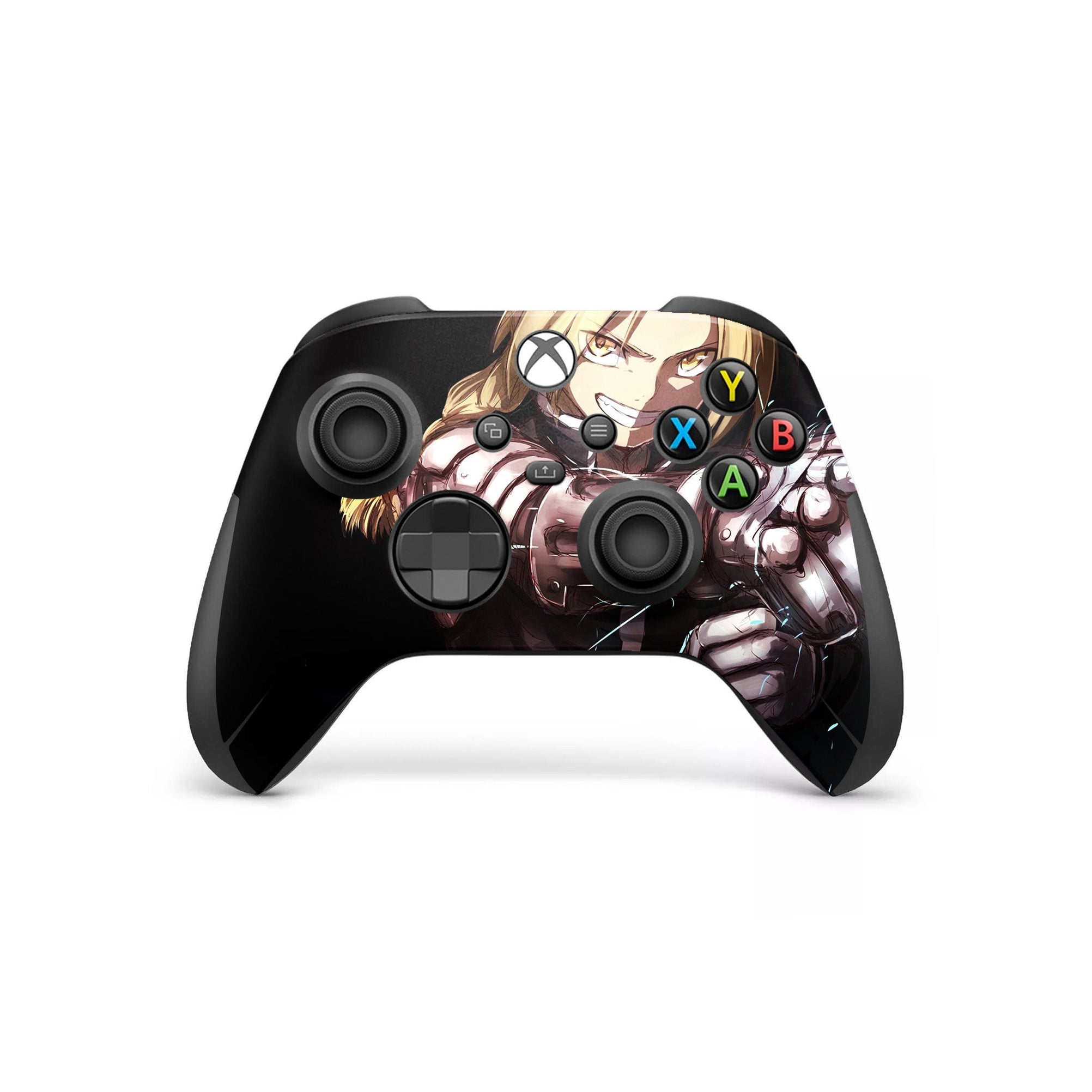 A video game skin featuring a Alchemical Warrior 1 design for the Xbox Series X Controller.