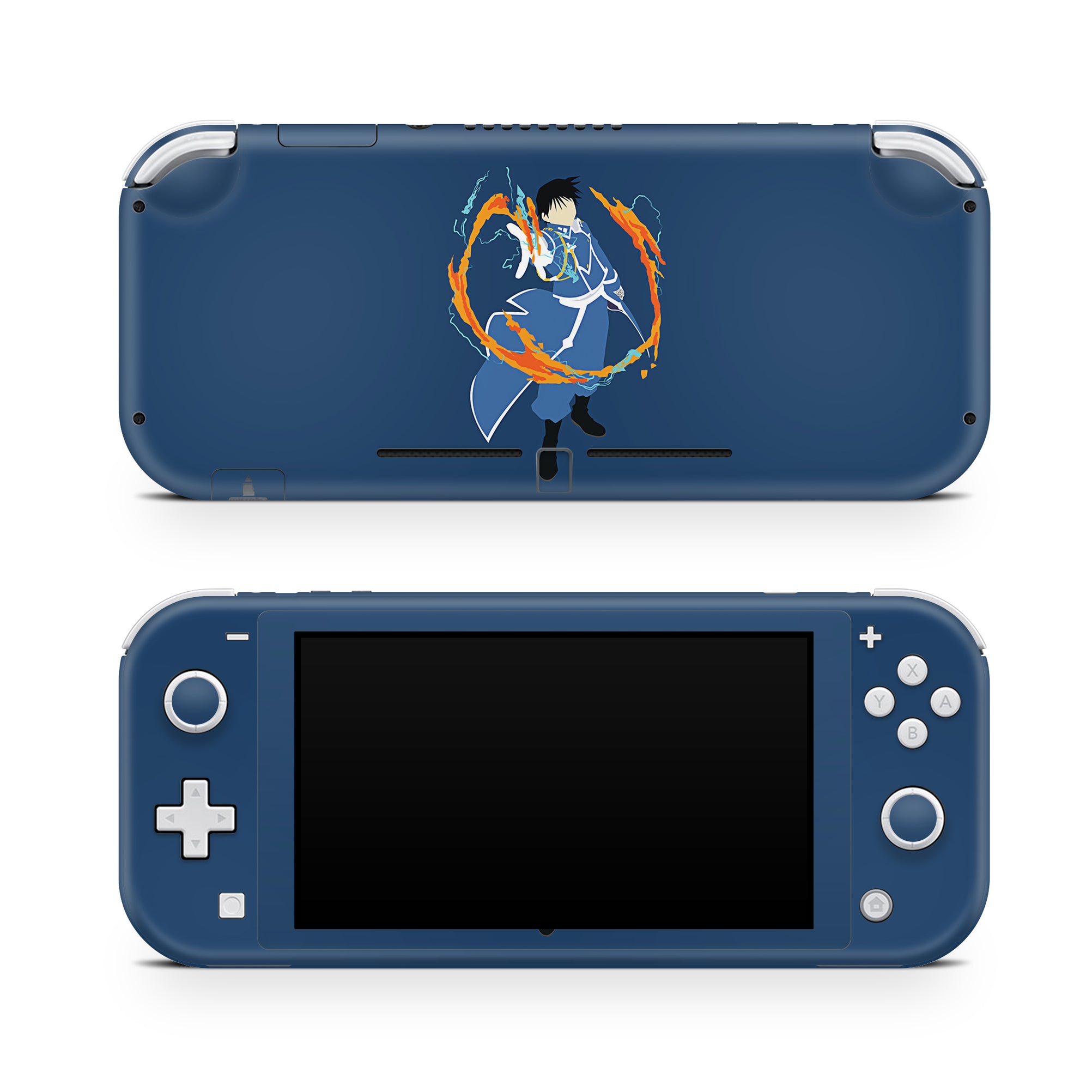 A video game skin featuring a Flame Alchemist 1 design for the Nintendo Switch Lite.