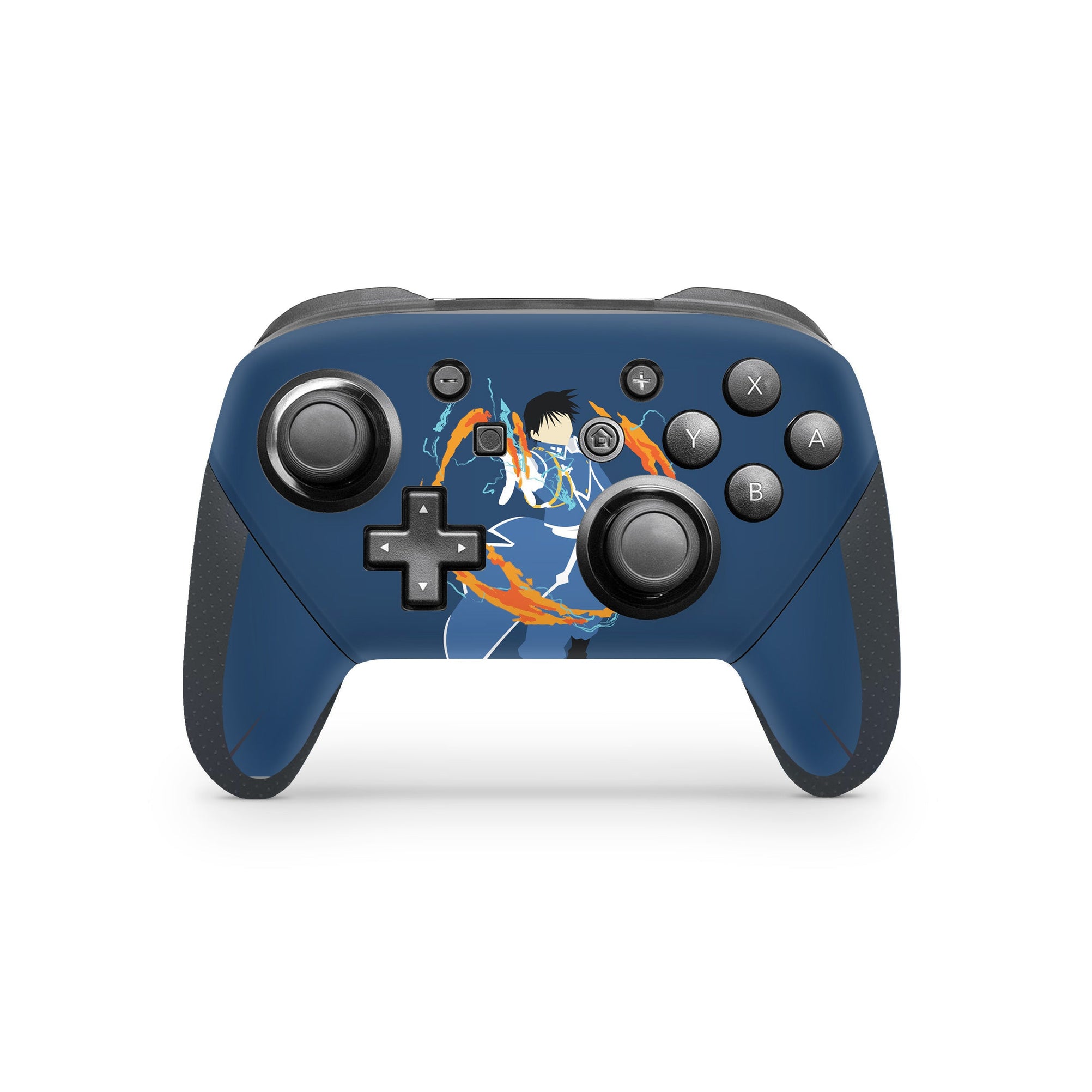 A video game skin featuring a Flame Alchemist 1 design for the Nintendo Switch Pro Controller.