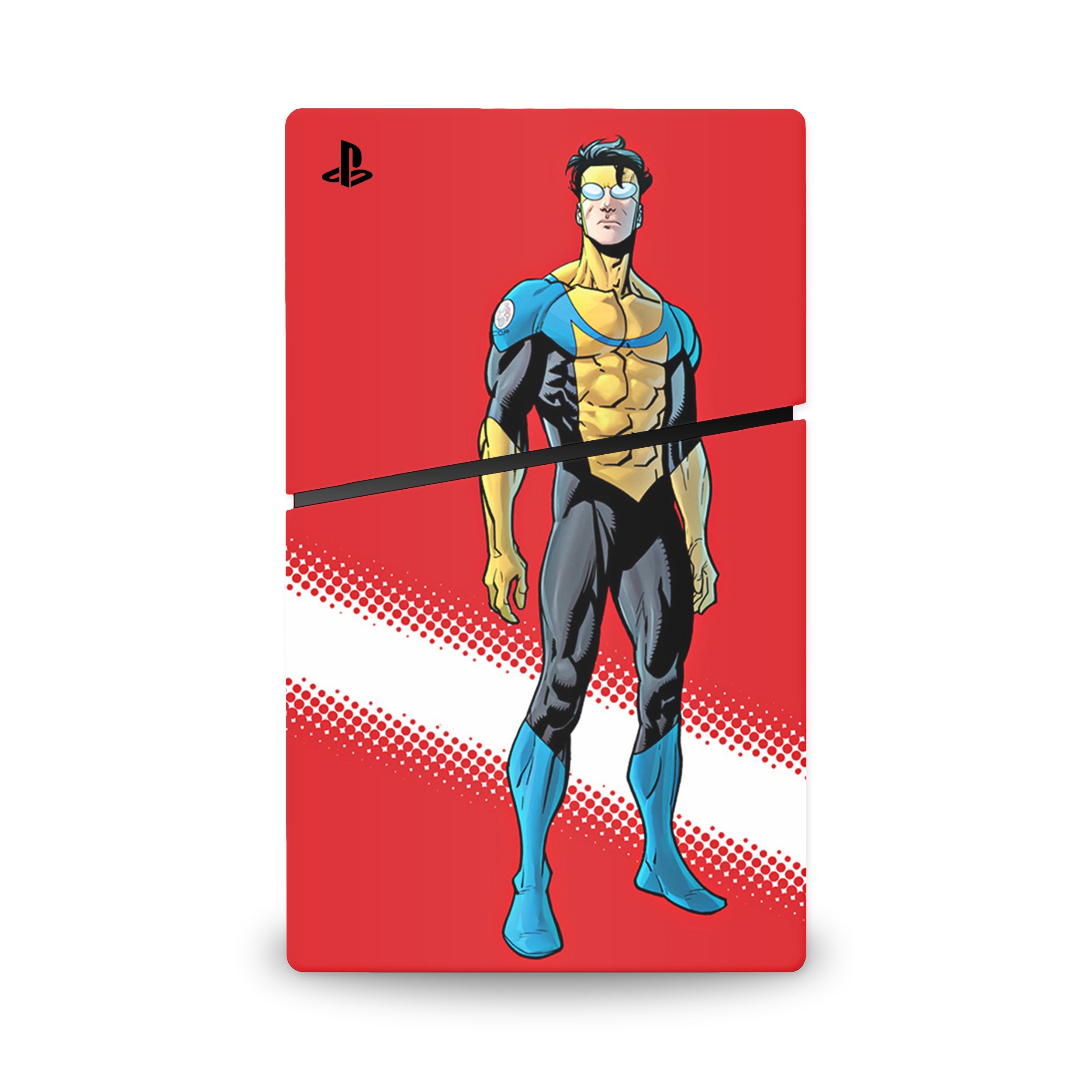 A video game skin featuring a Teen Hero 1 design for the PS5 Digital Slim.