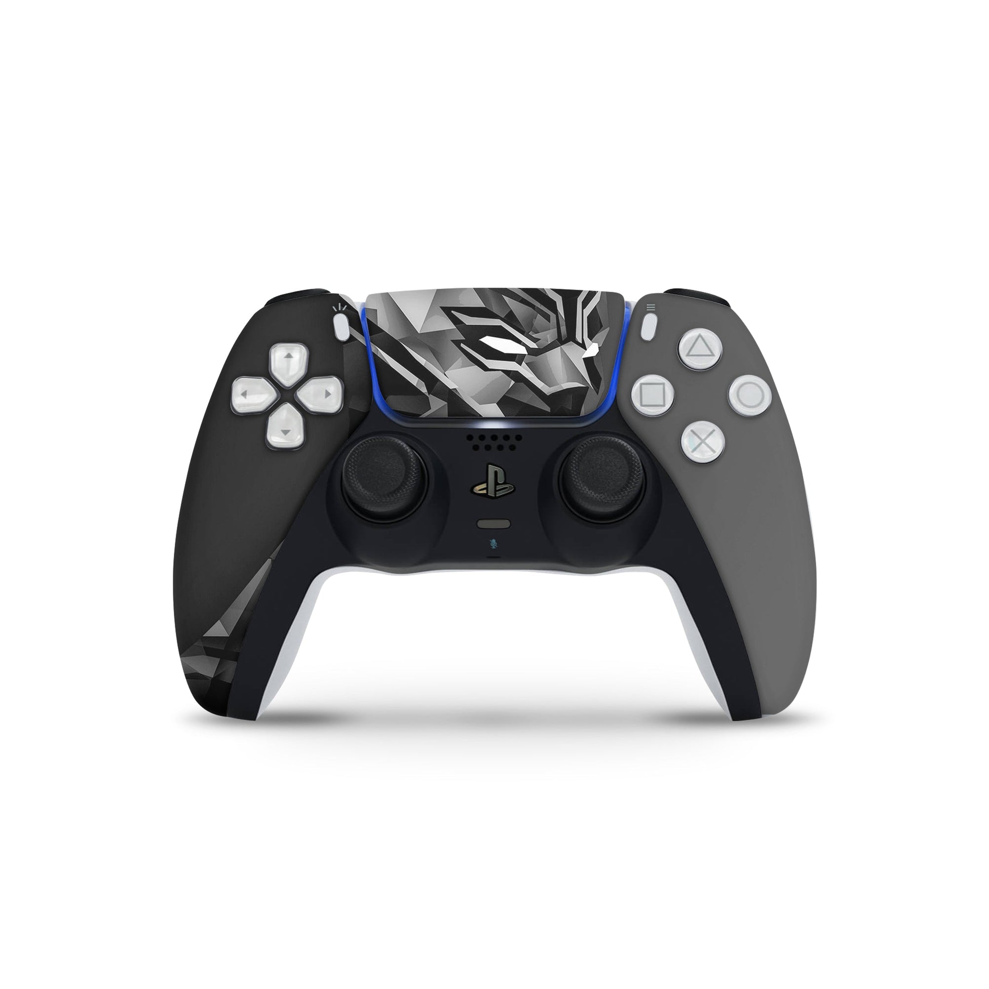 A video game skin featuring a Panther Sovereign King 6 design for the PS5 Controller.