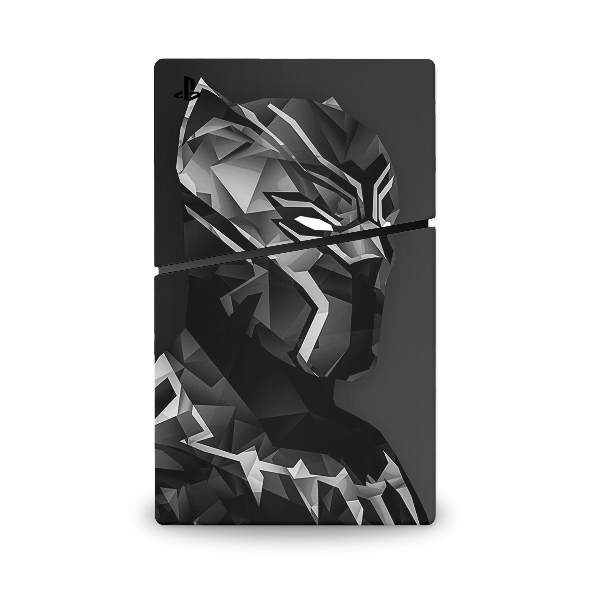 A video game skin featuring a Panther Sovereign King 6 design for the PS5 Slim.