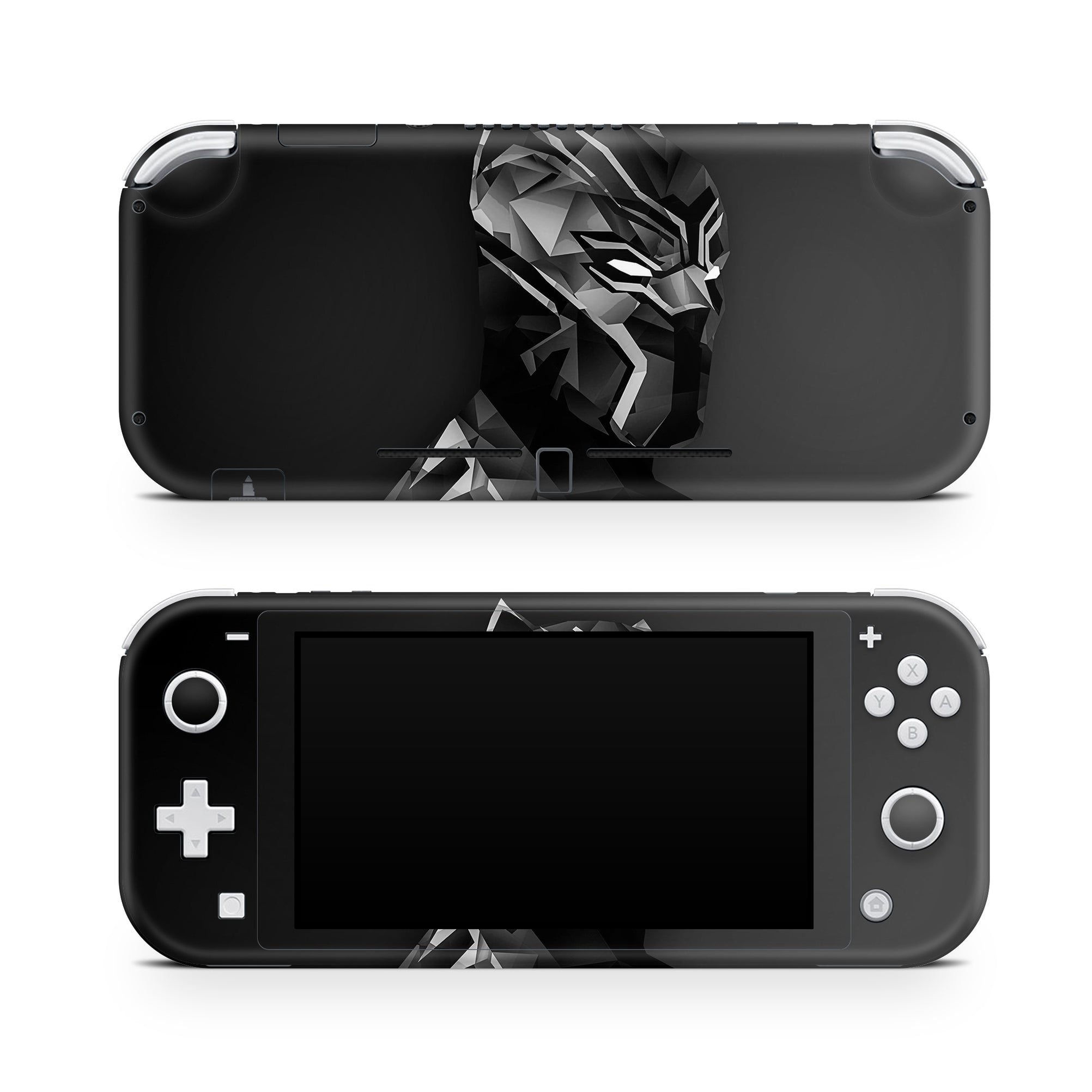 A video game skin featuring a Panther Sovereign King 6 design for the Nintendo Switch Lite.