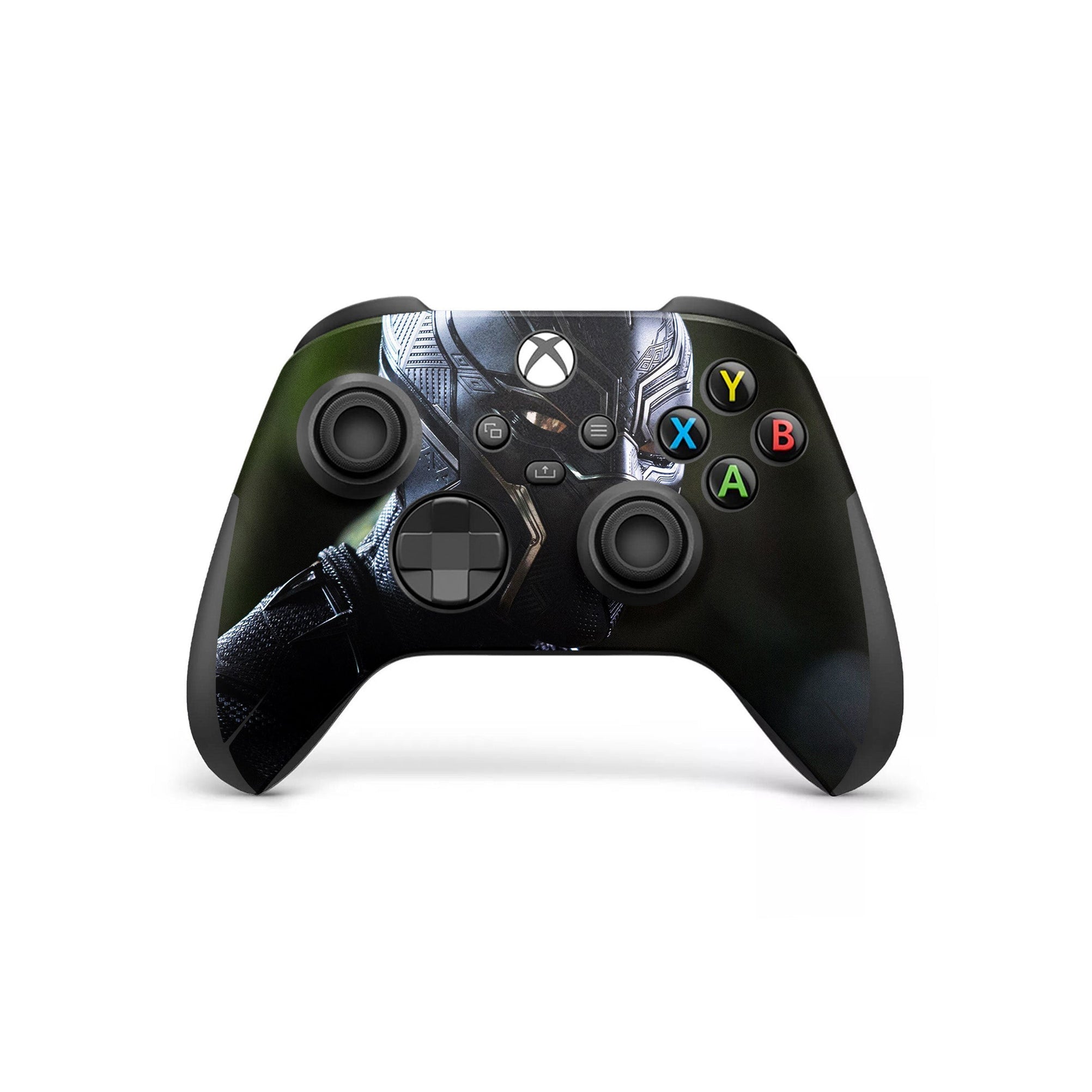 A video game skin featuring a Panther Sovereign King 7 design for the Xbox Series X Controller.