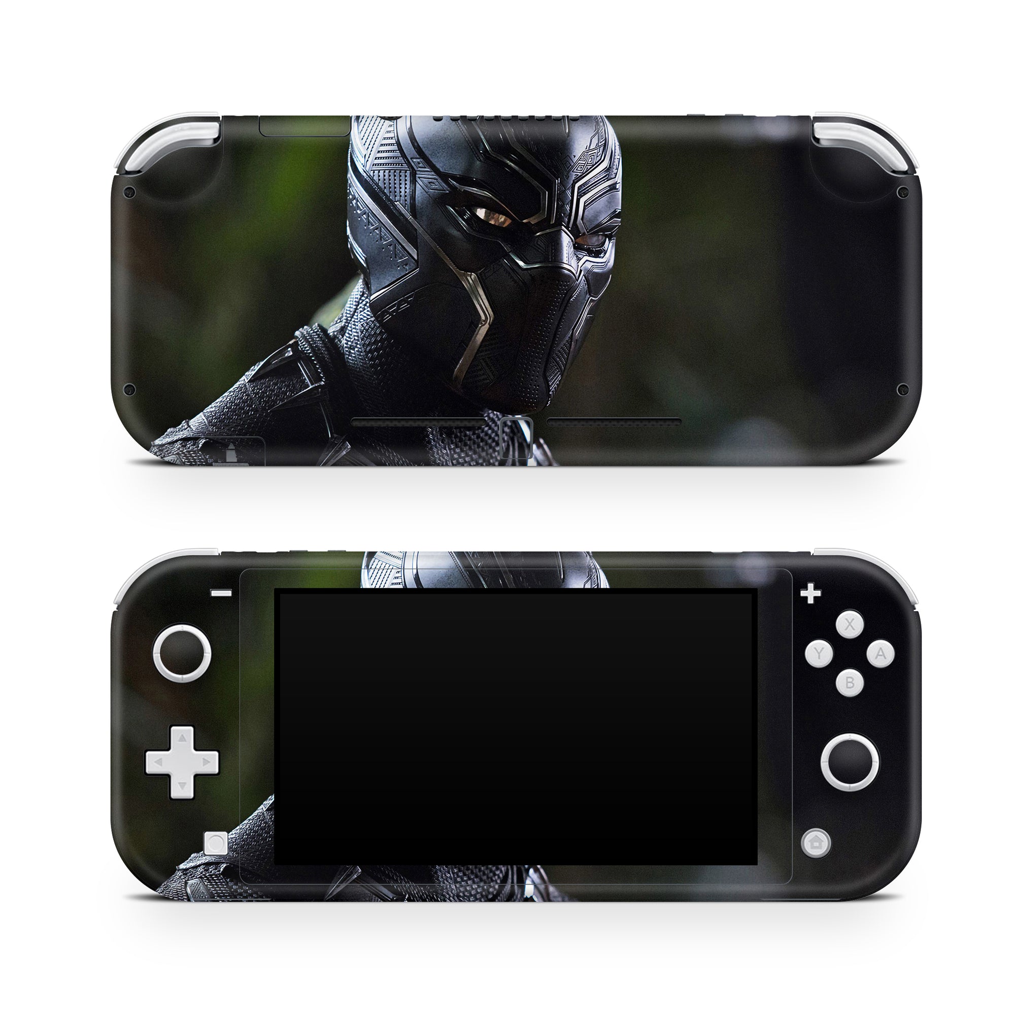 A video game skin featuring a Panther Sovereign King 7 design for the Nintendo Switch Lite.