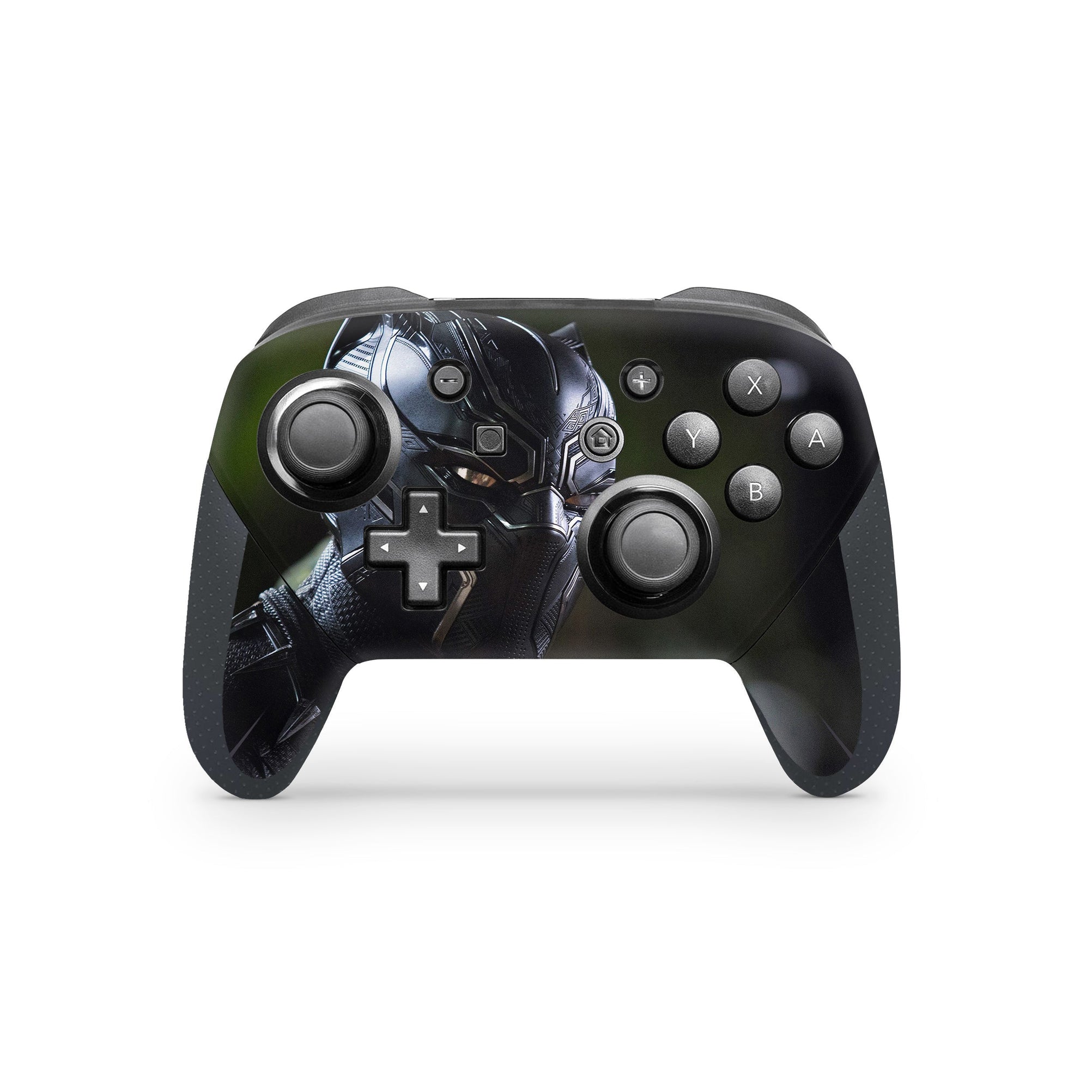 A video game skin featuring a Panther Sovereign King 7 design for the Nintendo Switch Pro Controller.