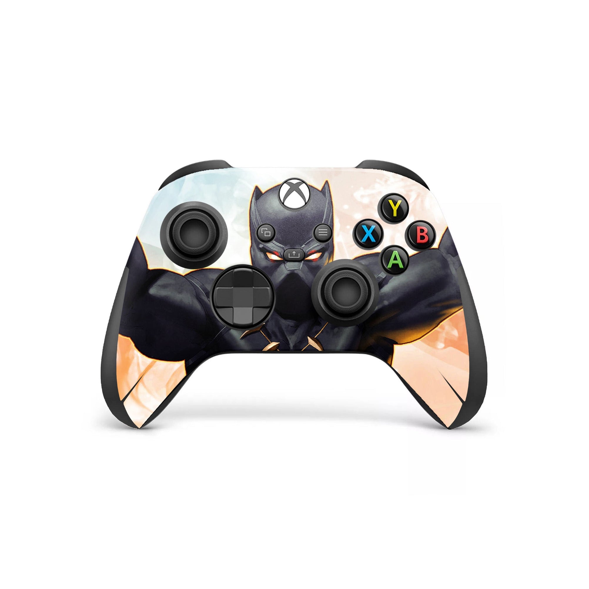 A video game skin featuring a Panther Sovereign King 10 design for the Xbox Series Wireless Controller.