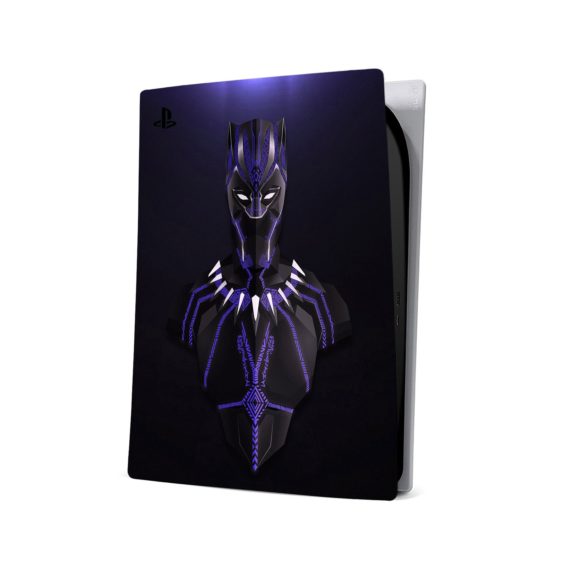 A video game skin featuring a Panther Sovereign King 11 design for the PS5 Digital.