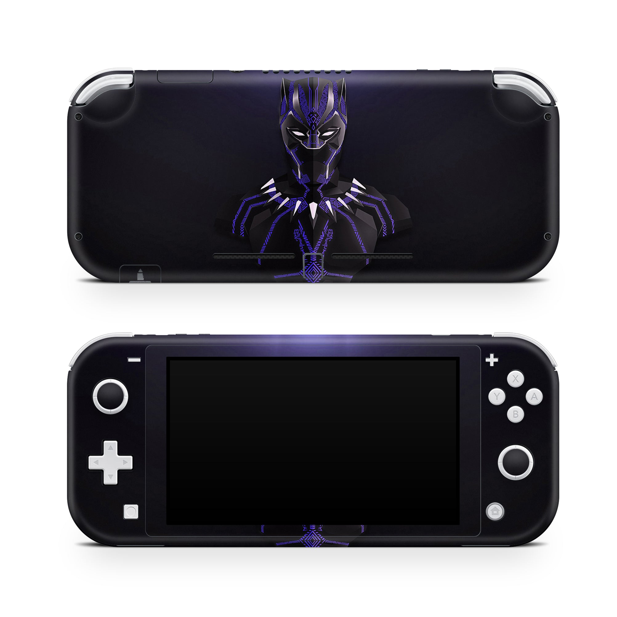 A video game skin featuring a Panther Sovereign King 11 design for the Nintendo Switch Lite.