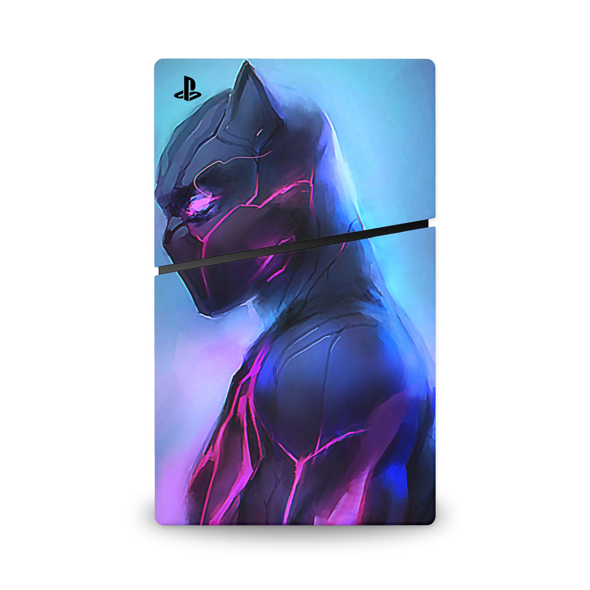 A video game skin featuring a Panther Sovereign King 12 design for the PS5 Slim Digital.