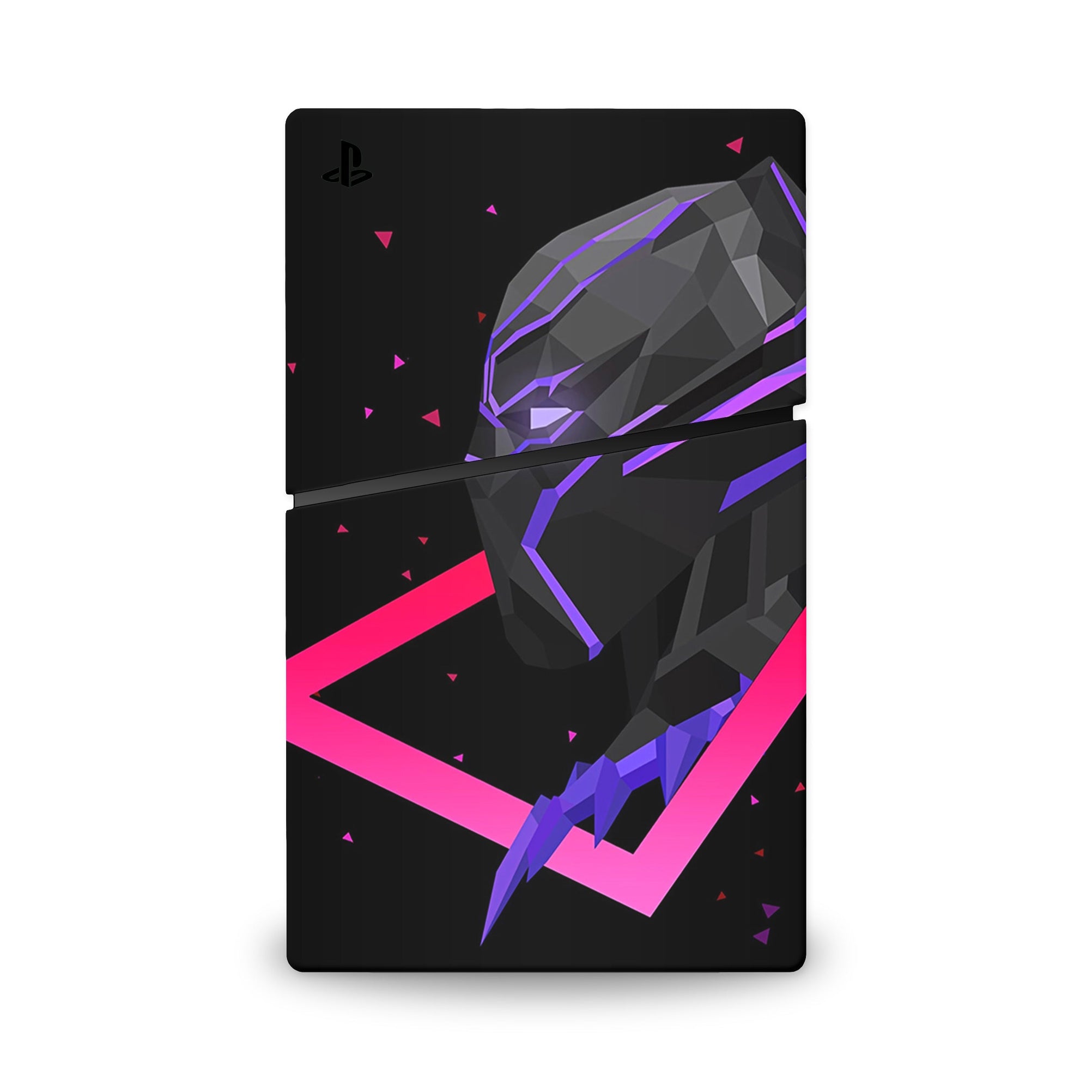 A video game skin featuring a Panther Sovereign King 13 design for the PS5 Slim Digital.