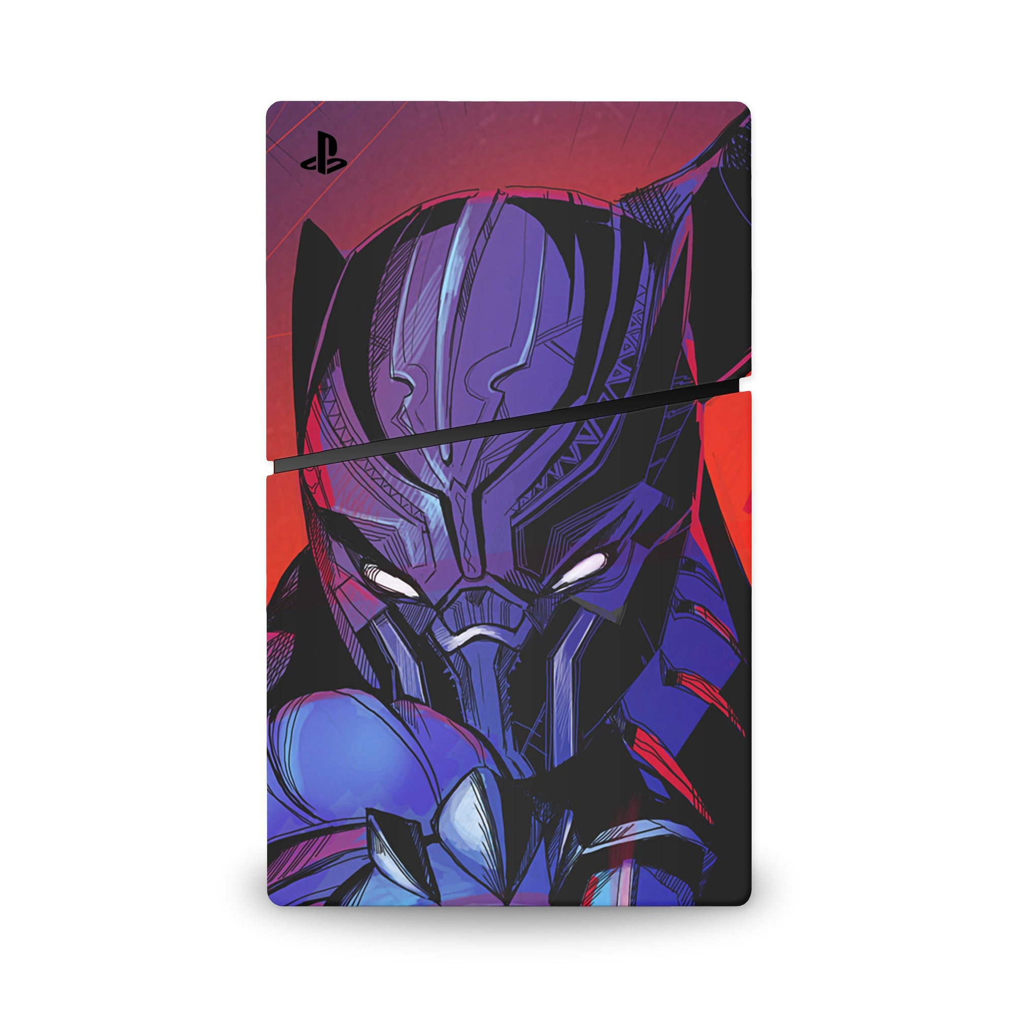 A video game skin featuring a Panther Sovereign King 15 design for the PS5 Slim Digital.