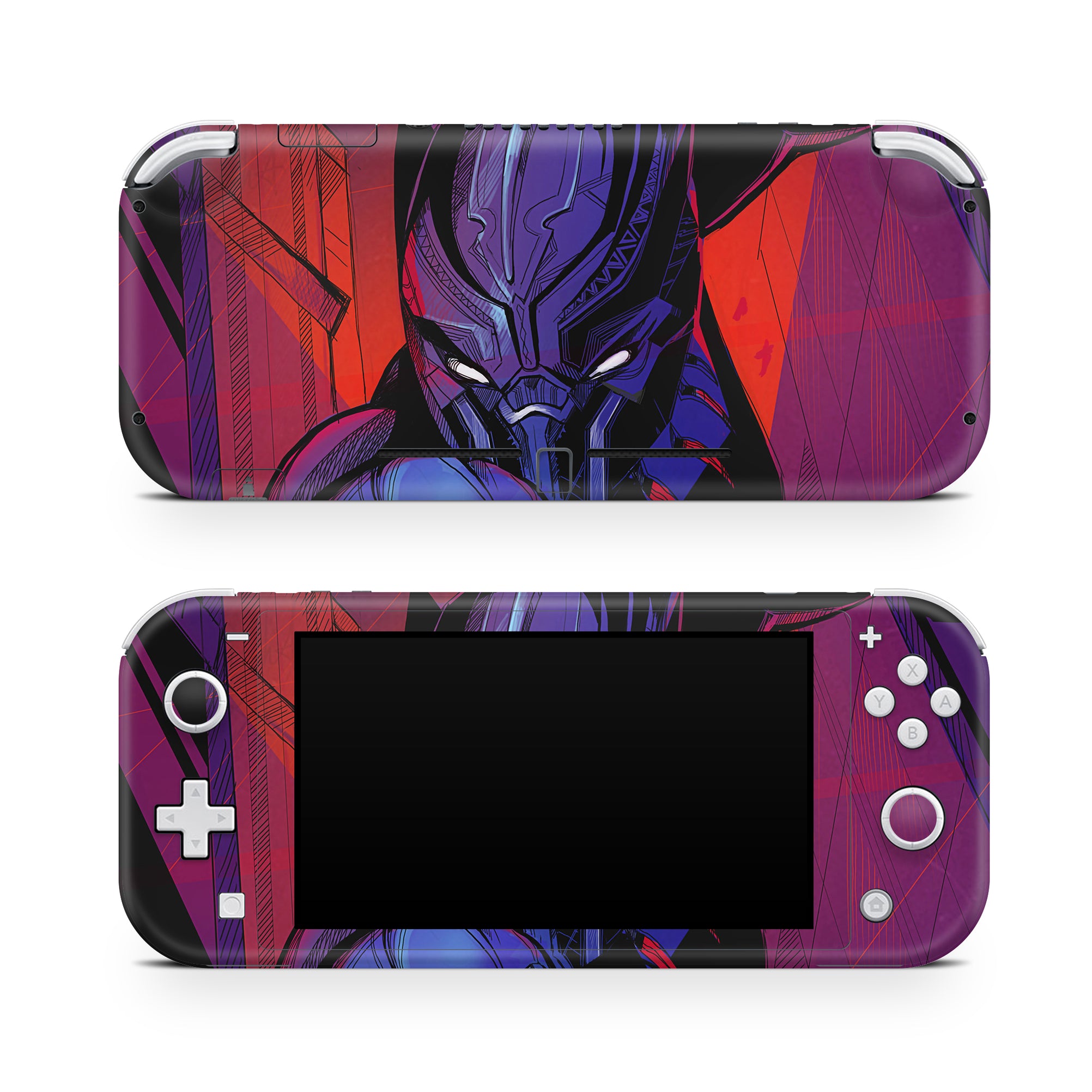 A video game skin featuring a Panther Sovereign King 15 design for the Nintendo Switch Lite.