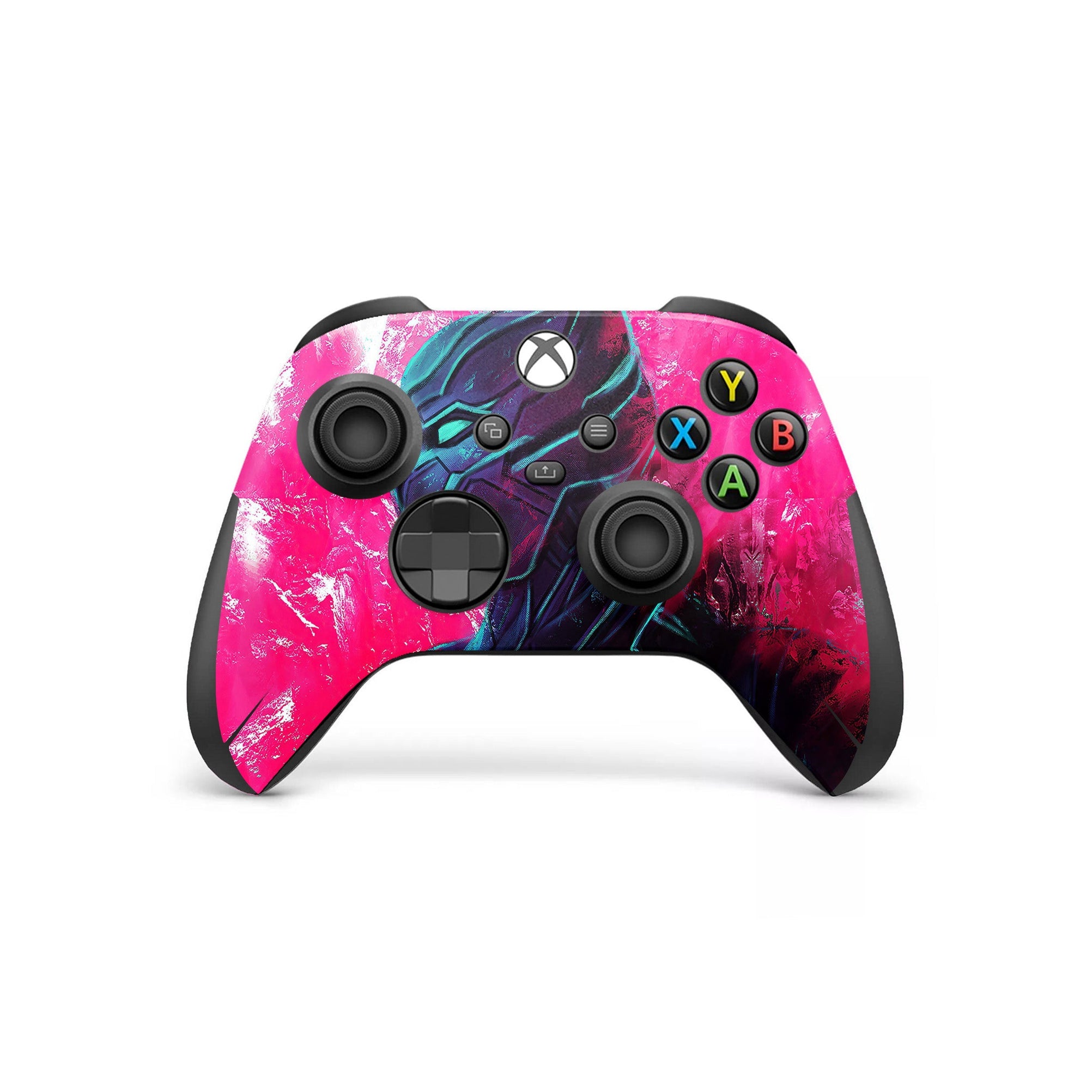 A video game skin featuring a Panther Sovereign King 16 design for the Xbox Series X Controller.