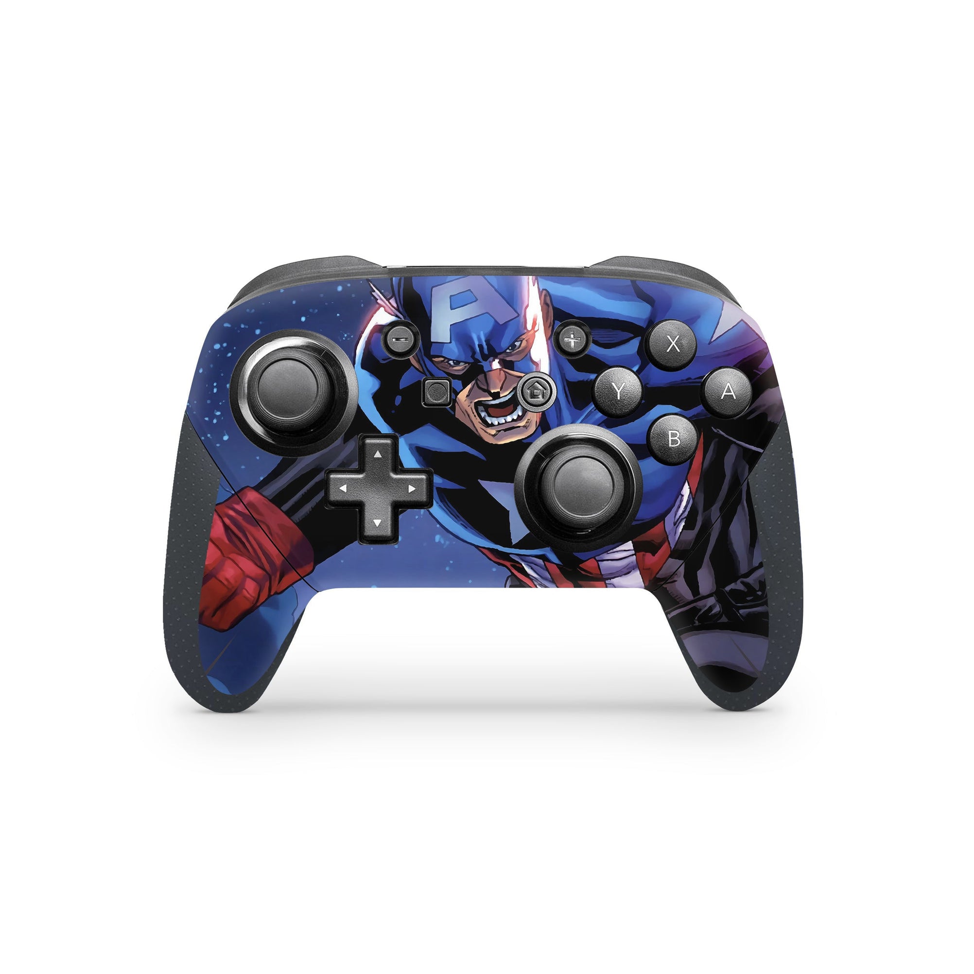 A video game skin featuring a Shield Bearer 9 design for the Nintendo Switch Pro Controller.