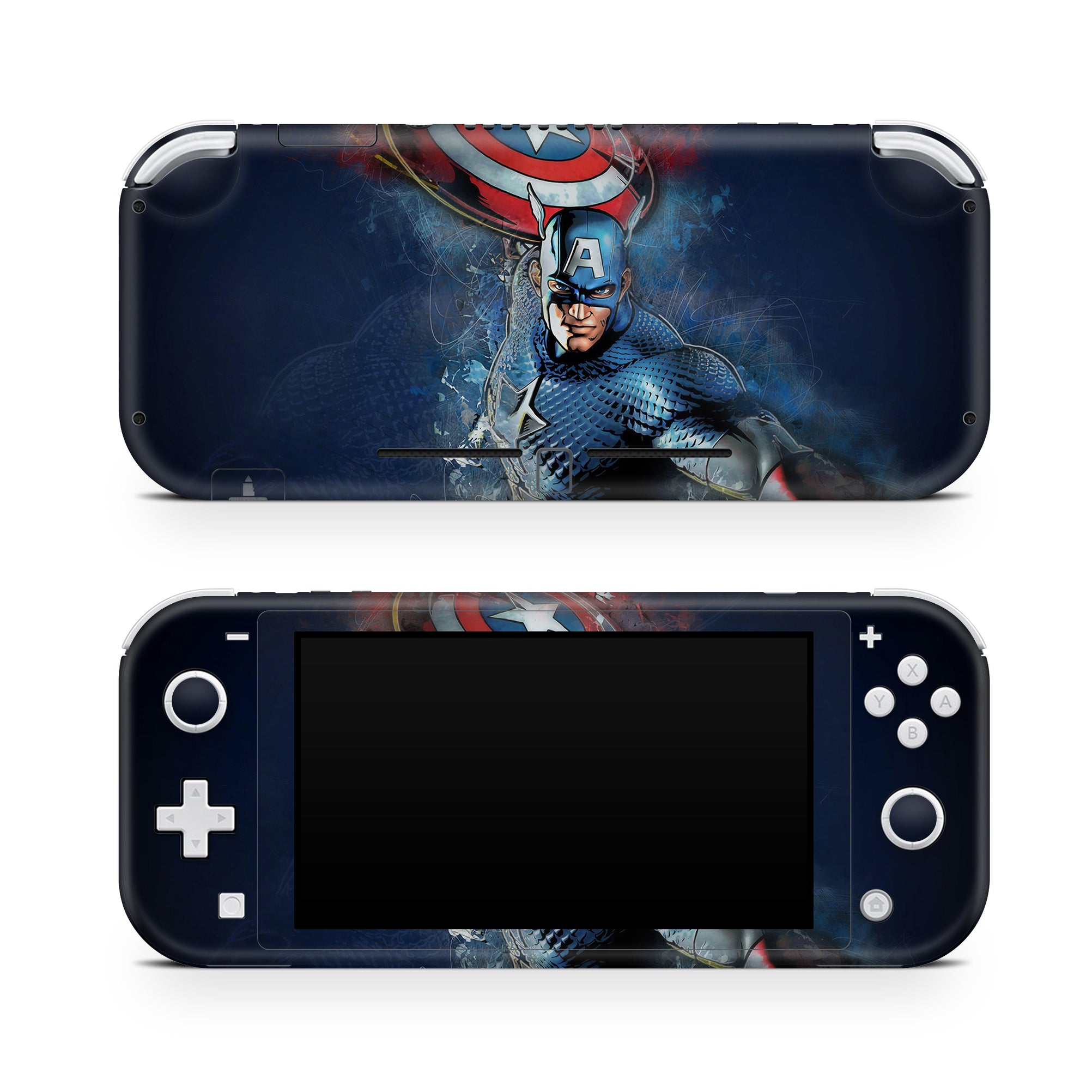 A video game skin featuring a Shield Bearer 10 design for the Nintendo Switch Lite.