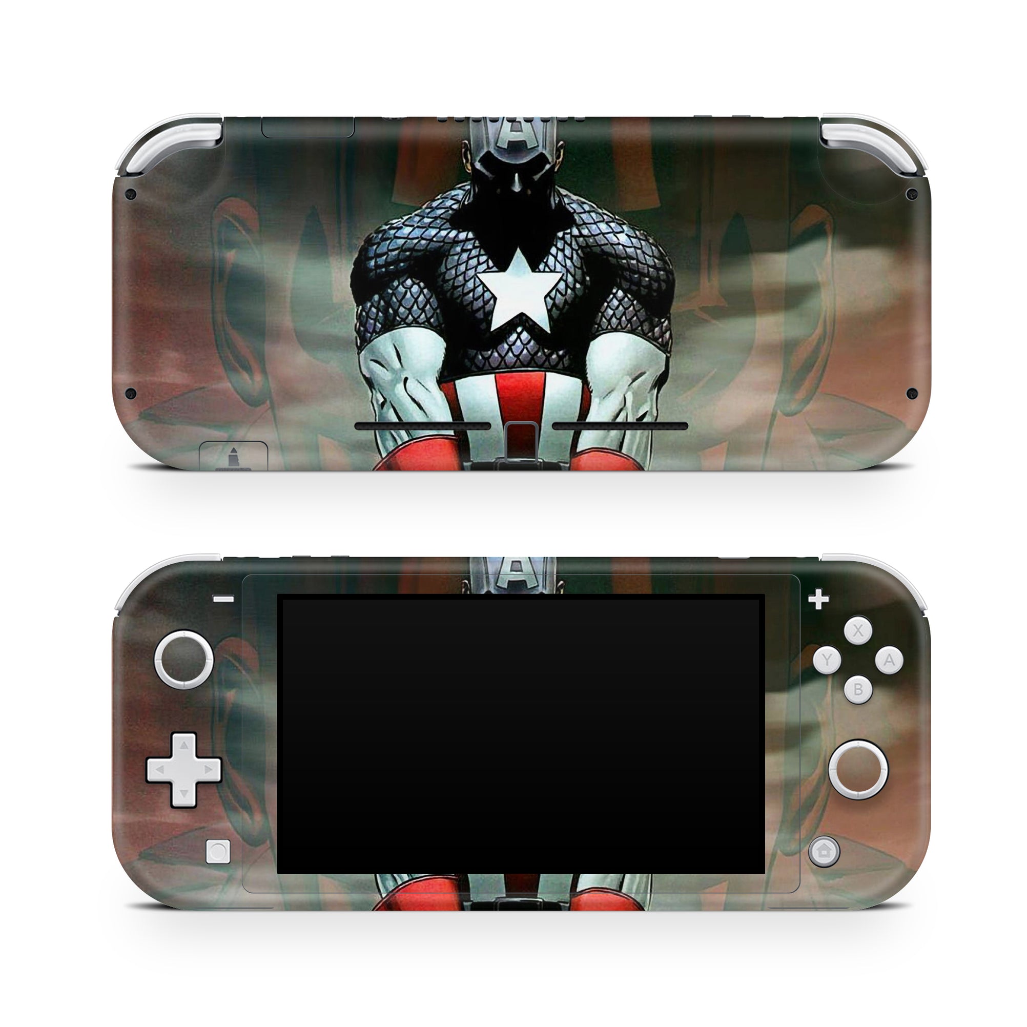 A video game skin featuring a Shield Bearer 11 design for the Nintendo Switch Lite.