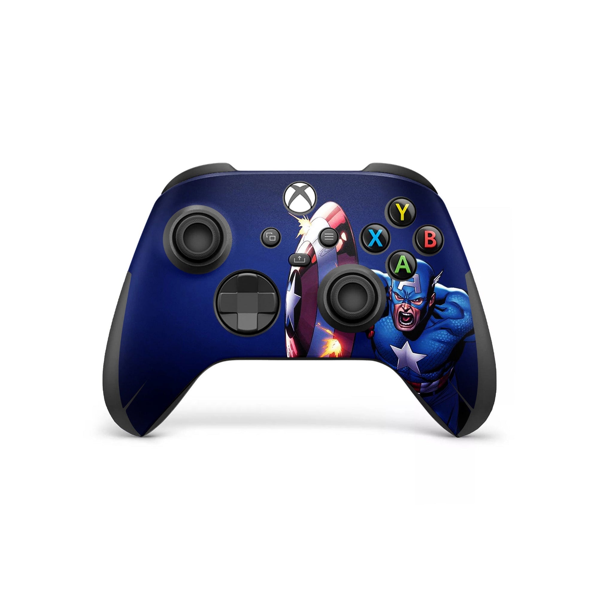 A video game skin featuring a Shield Bearer 12 design for the Xbox Series X Controller.