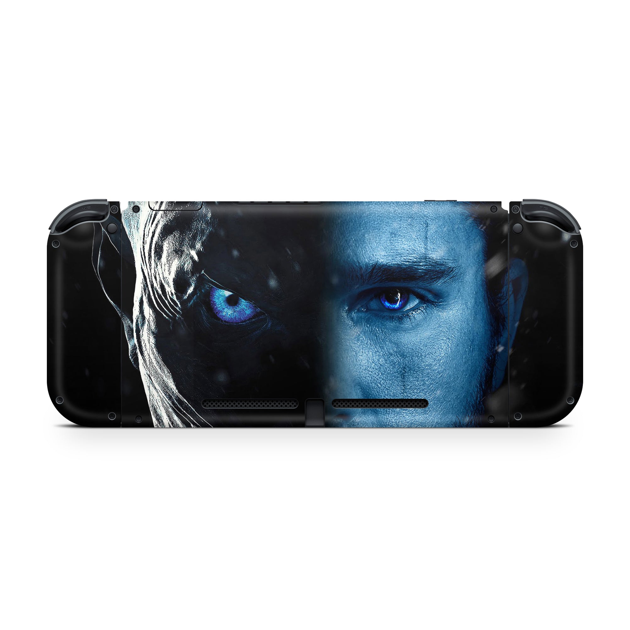 A video game skin featuring a The Winter Watcher 1 design for the Nintendo Switch.