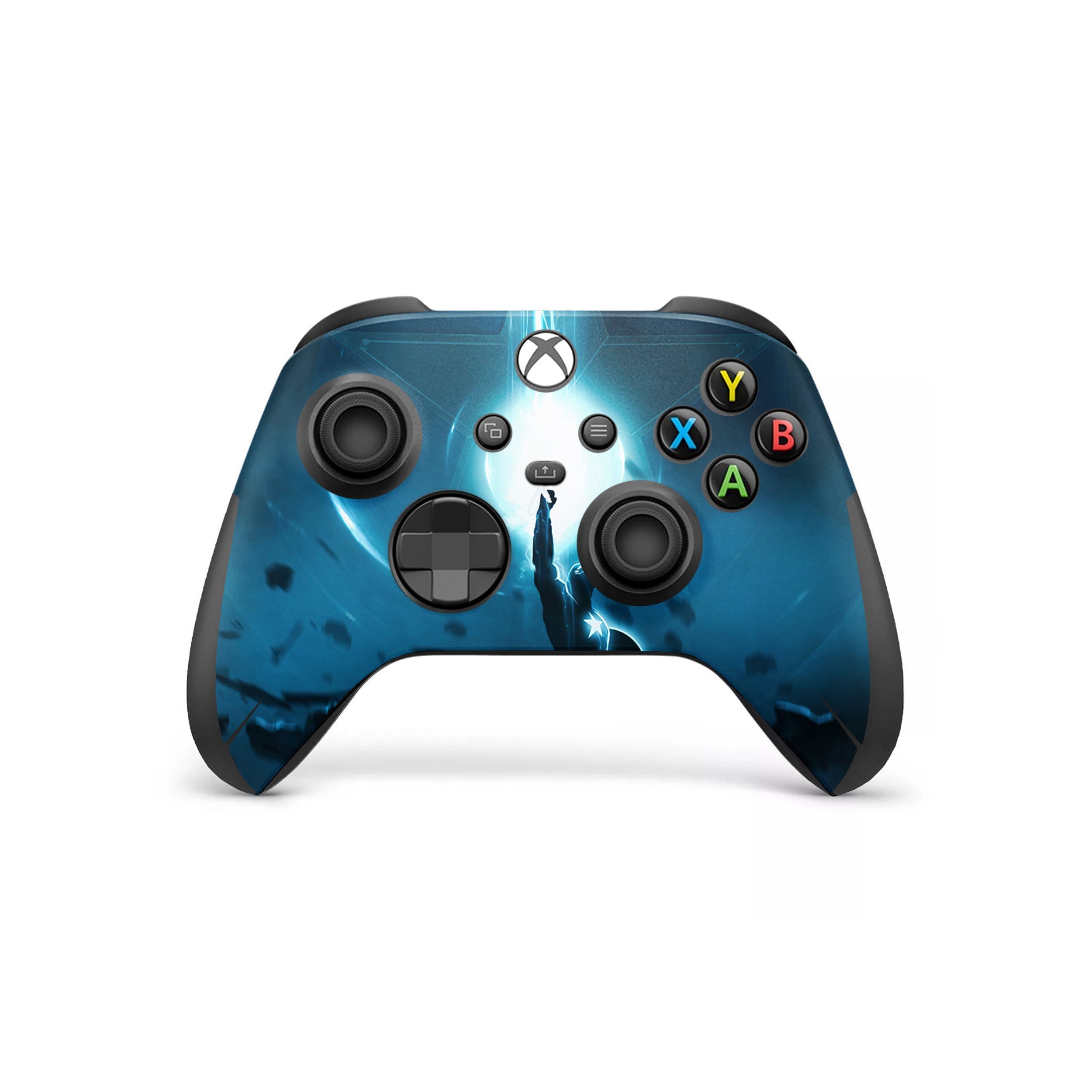 A video game skin featuring a Shield Bearer 13 design for the Xbox Series Wireless Controller.