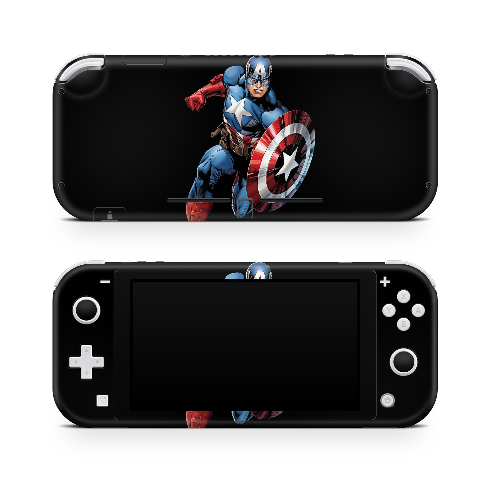 A video game skin featuring a Shield Bearer 14 design for the Nintendo Switch Lite.