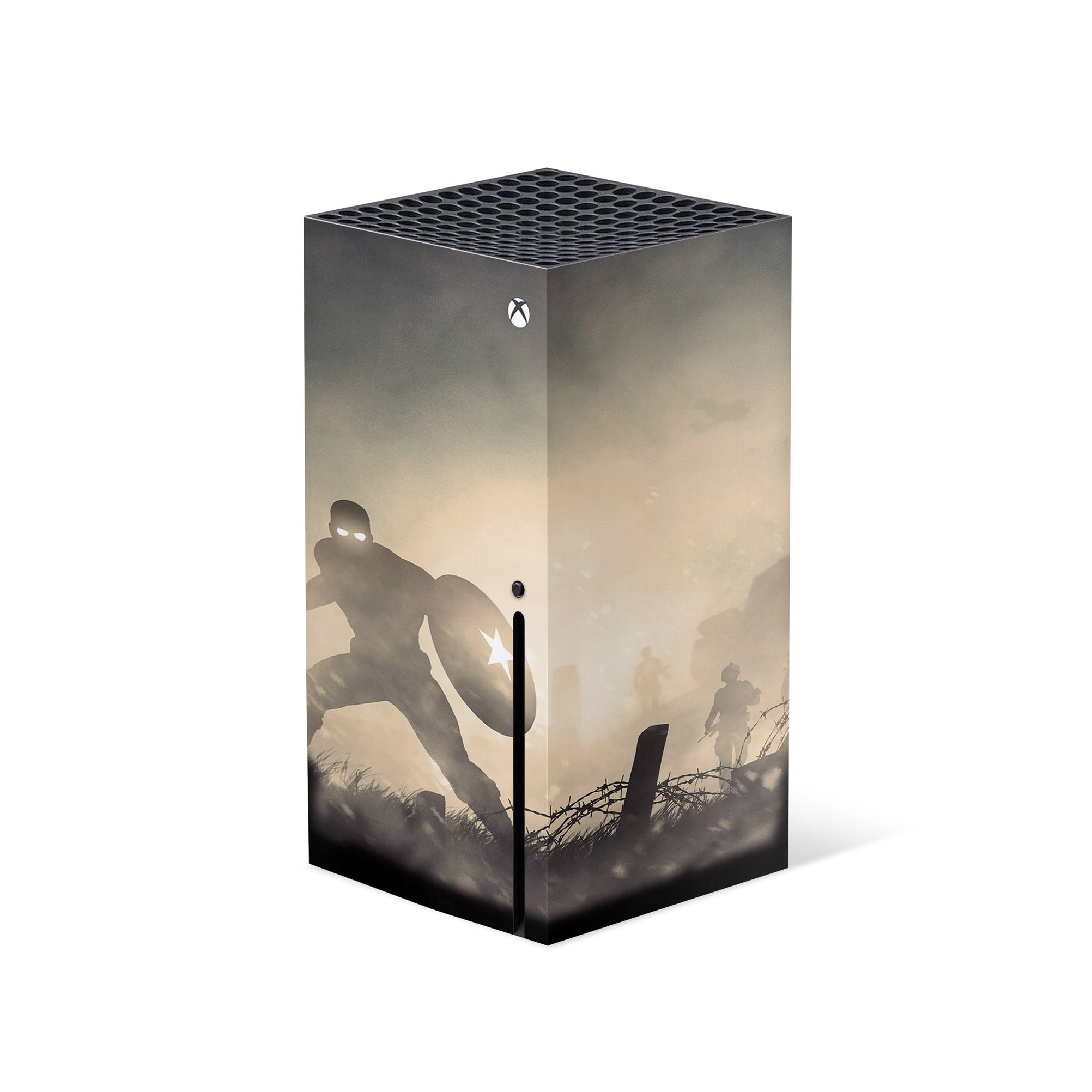 A video game skin featuring a Shield Bearer 15 design for the Xbox Series X.