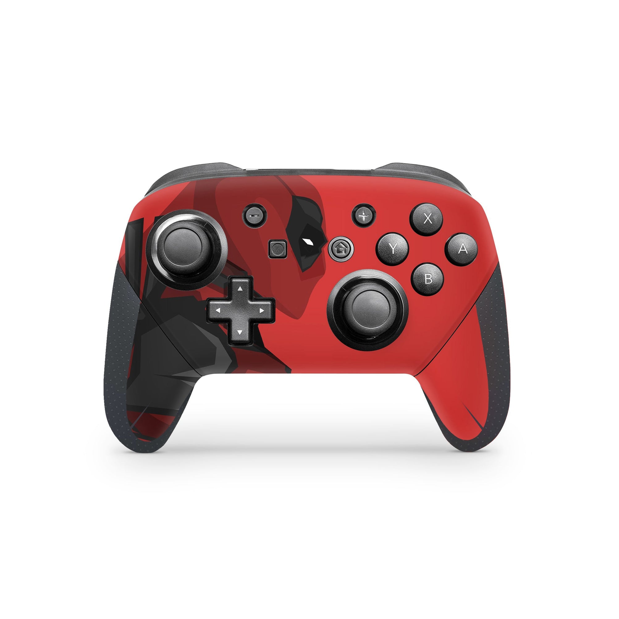 A video game skin featuring a Wisecracking Mercenary 11 design for the Nintendo Switch Pro Controller.