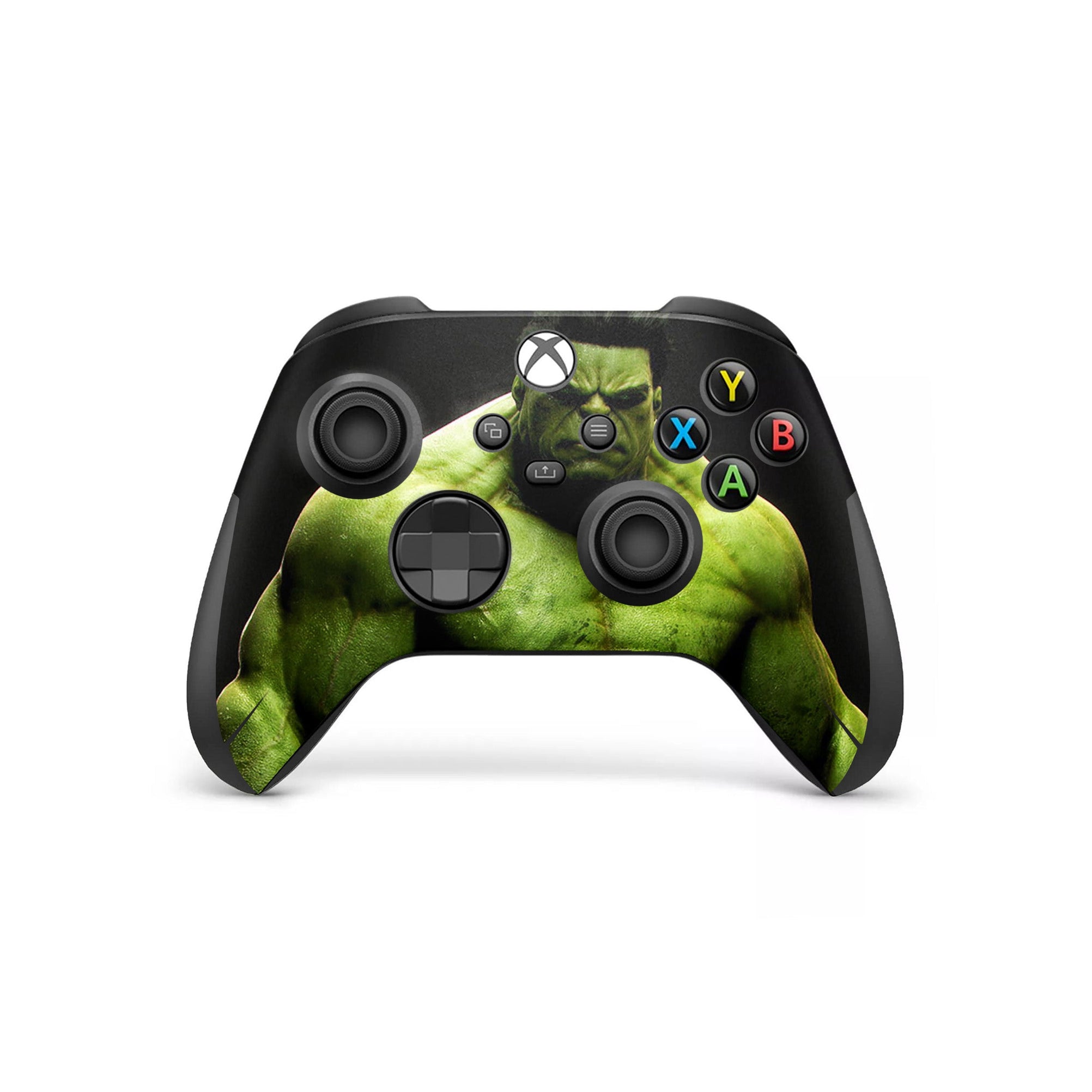 A video game skin featuring a Colossal Green Titan 7 design for the Xbox Series Wireless Controller.